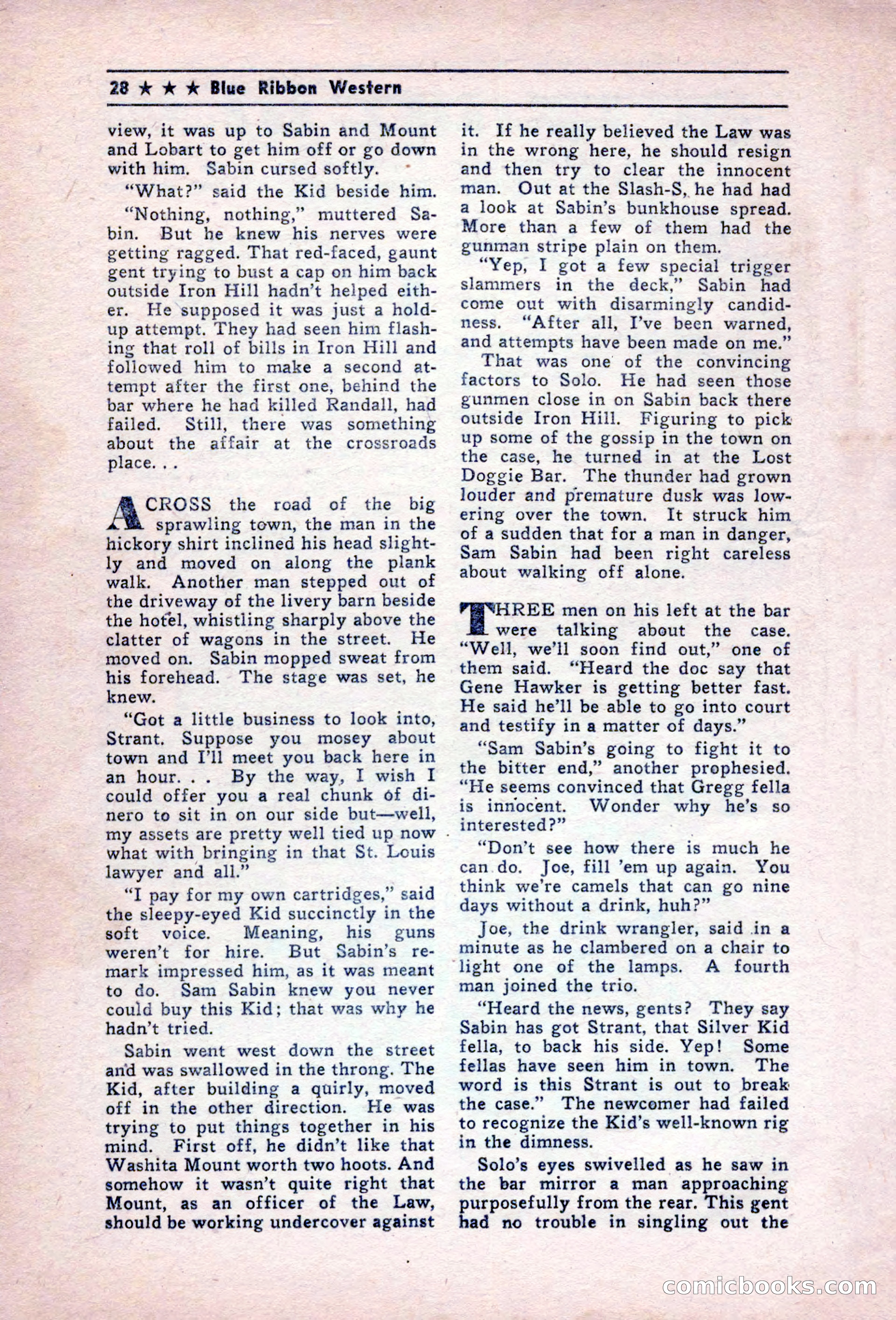 Blue Ribbon Western, December 1945 — page 28 of 116