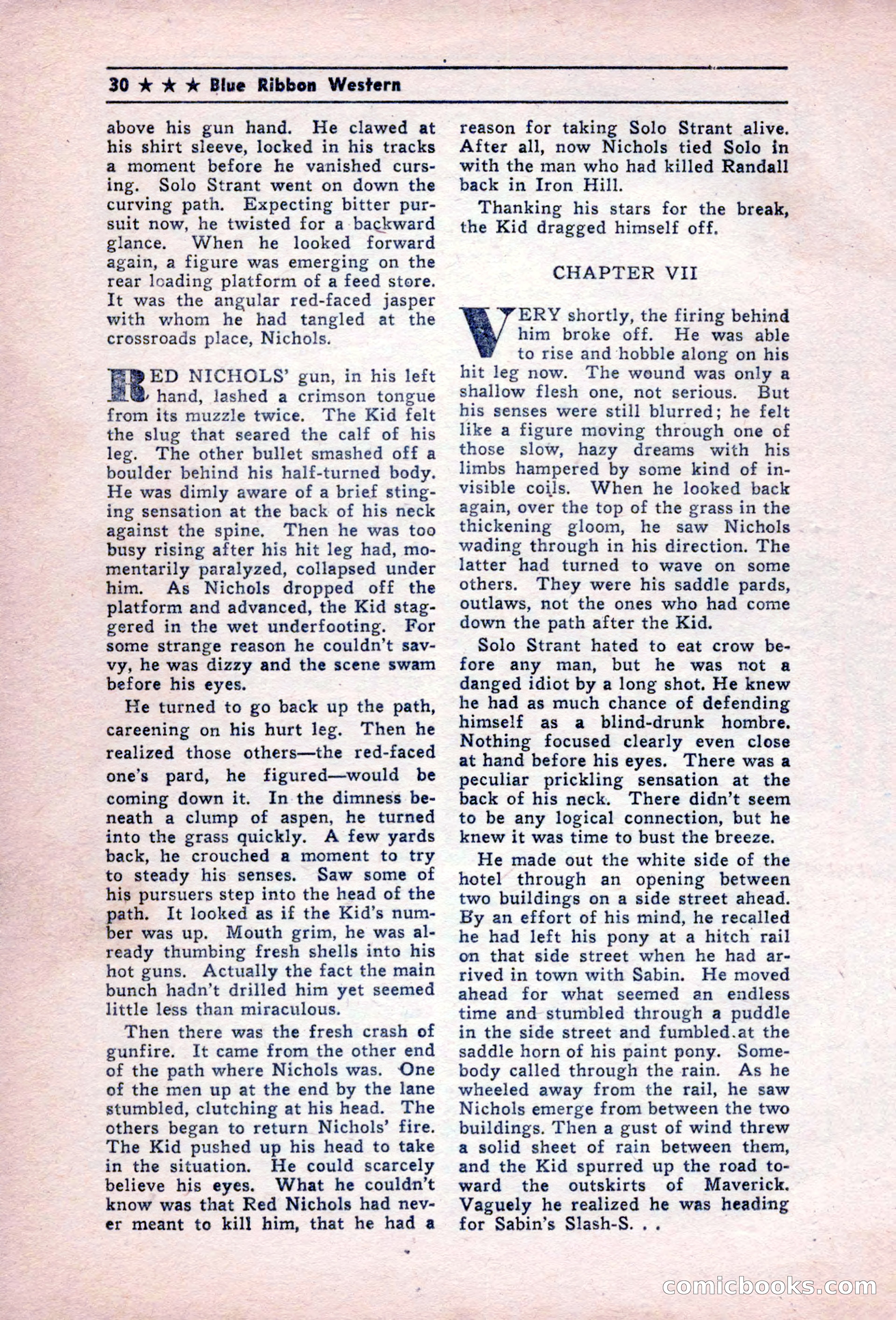 Blue Ribbon Western, December 1945 — page 30 of 116