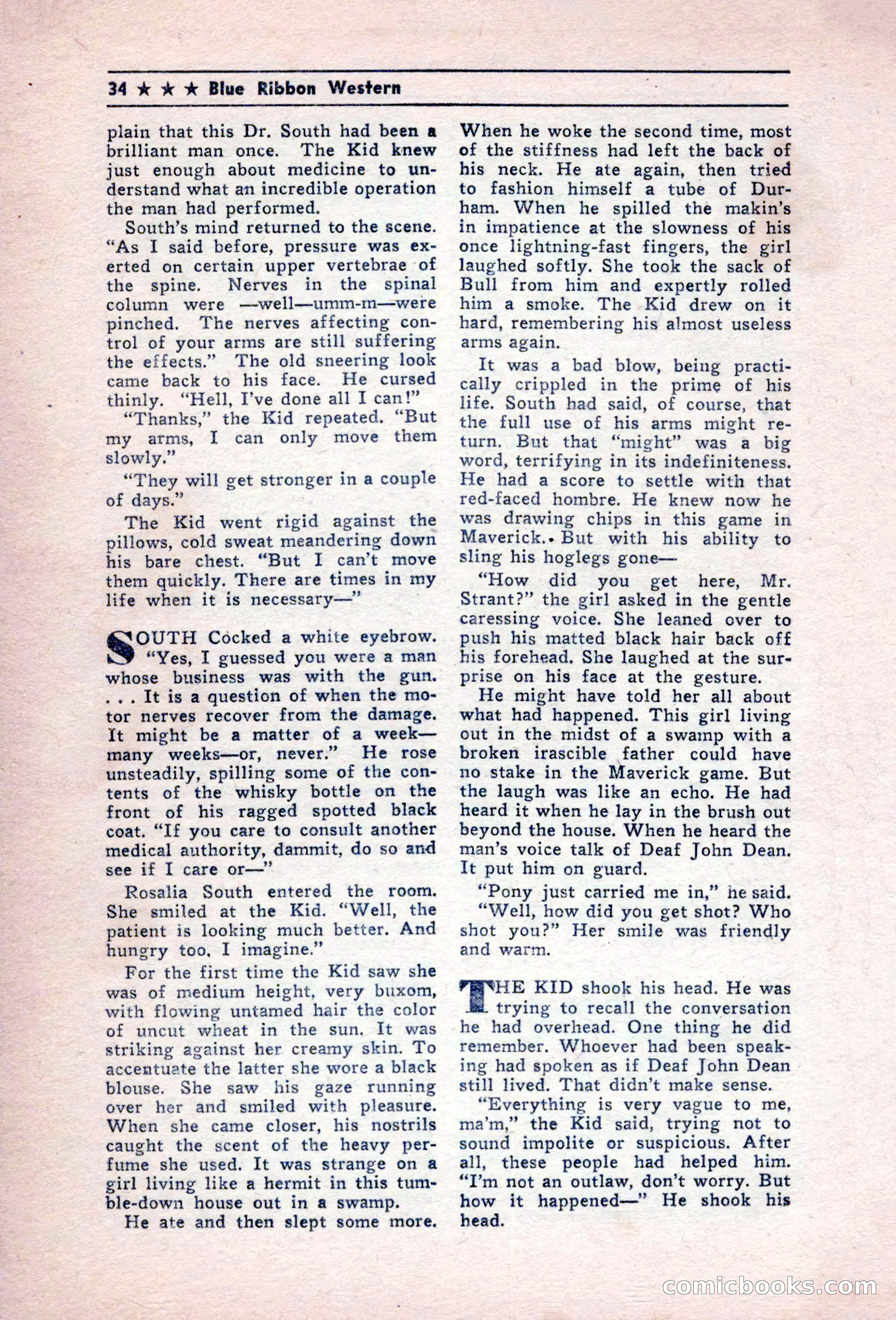 Blue Ribbon Western, December 1945 — page 34 of 116