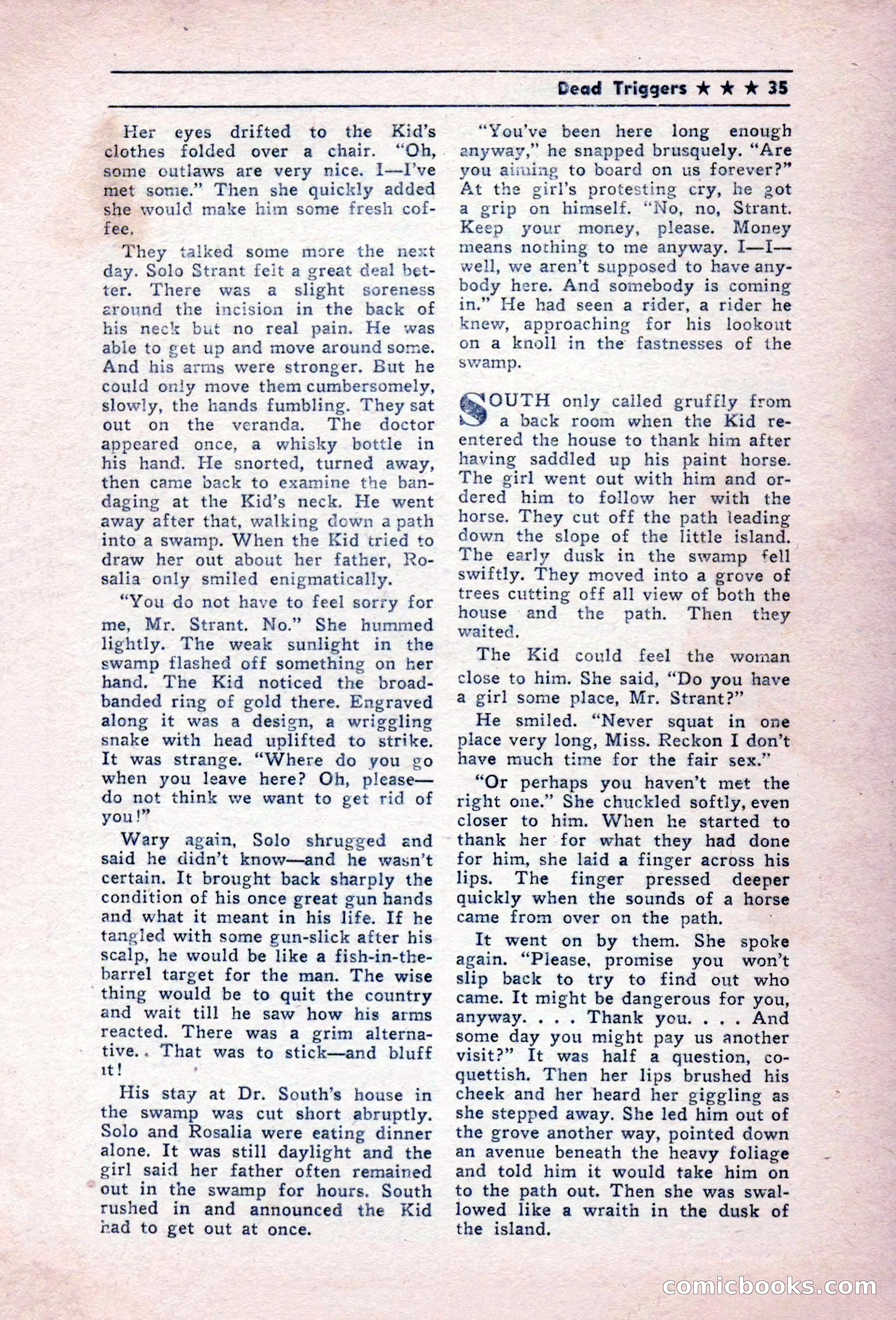Blue Ribbon Western, December 1945 — page 35 of 116