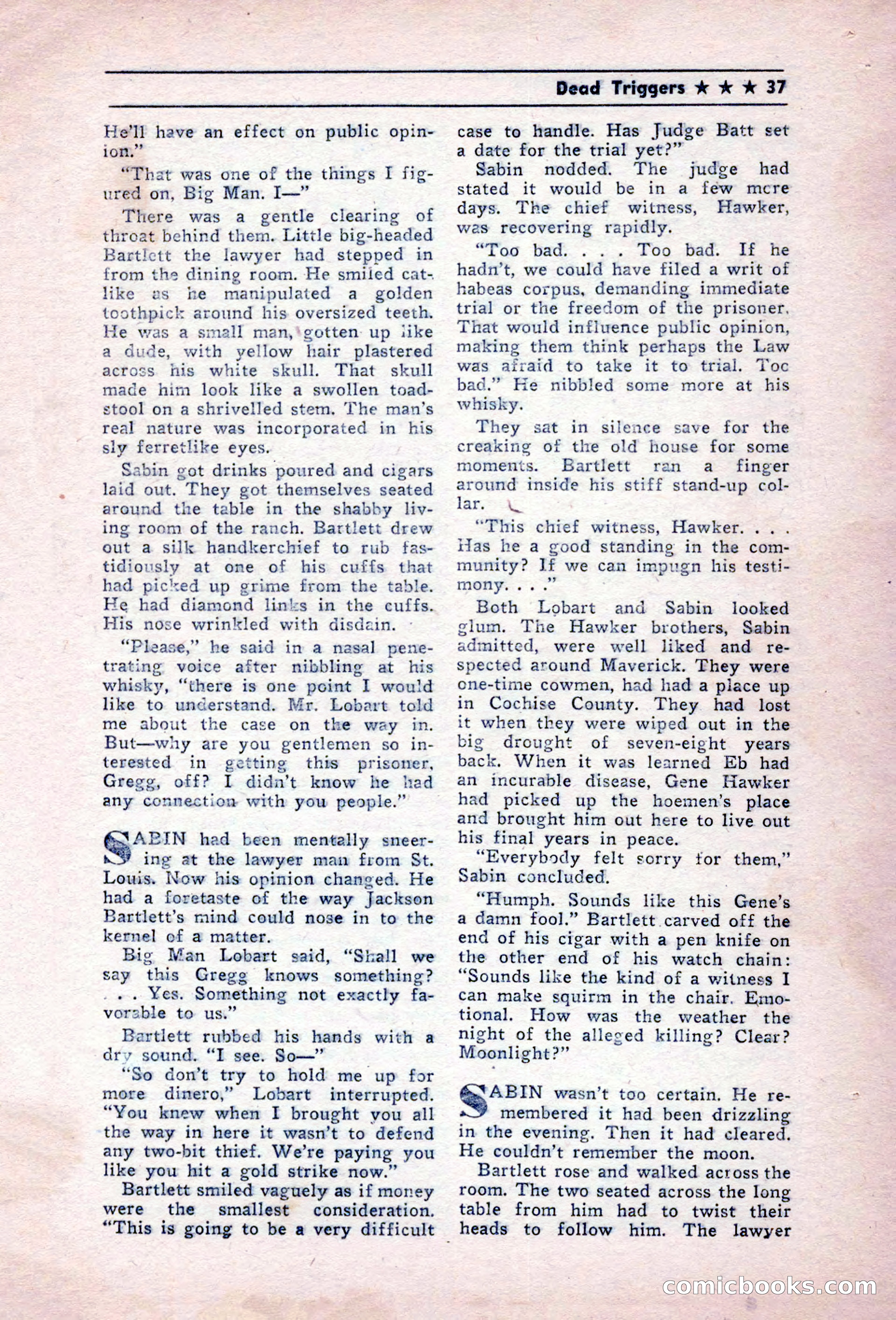 Blue Ribbon Western, December 1945 — page 37 of 116