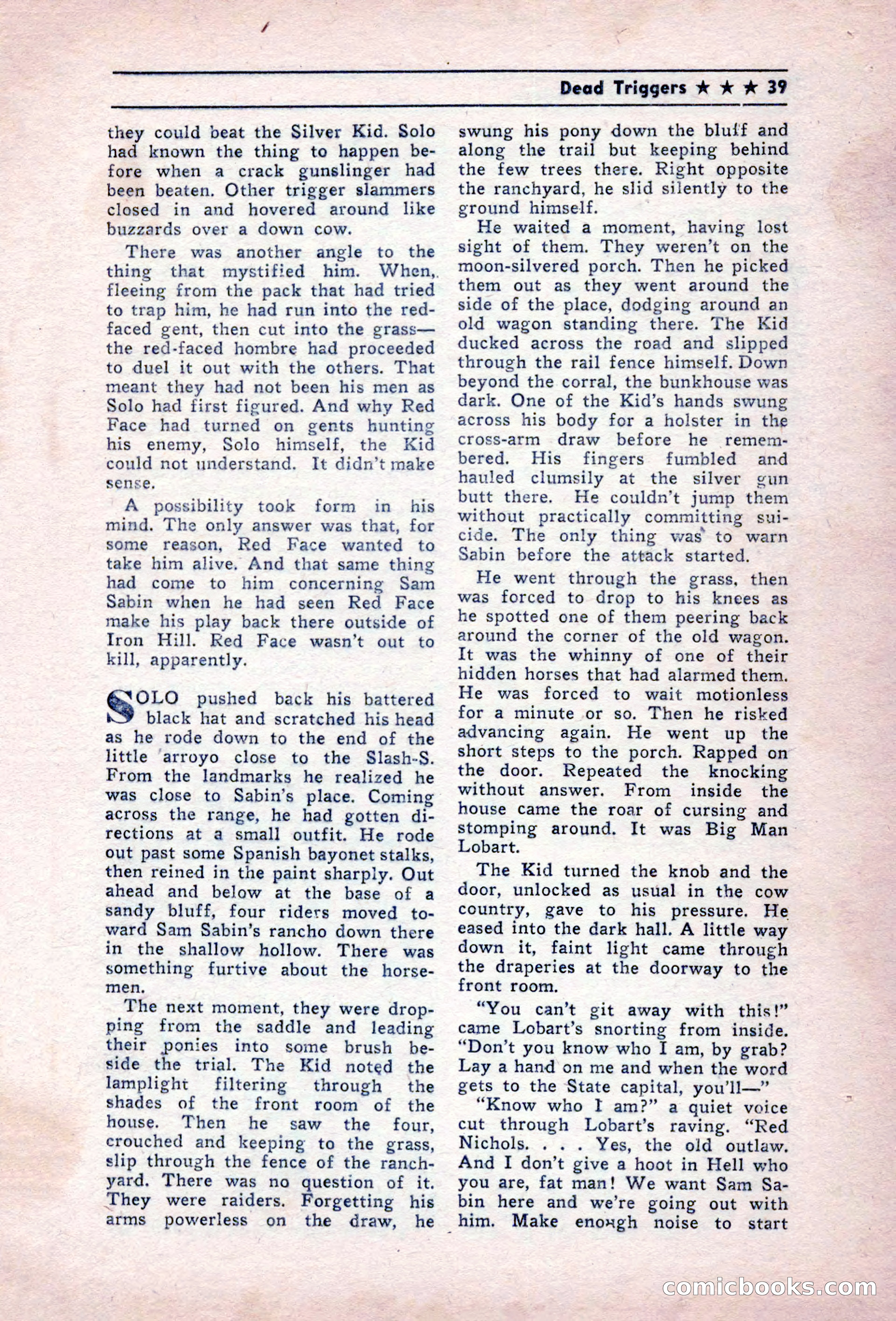 Blue Ribbon Western, December 1945 — page 39 of 116