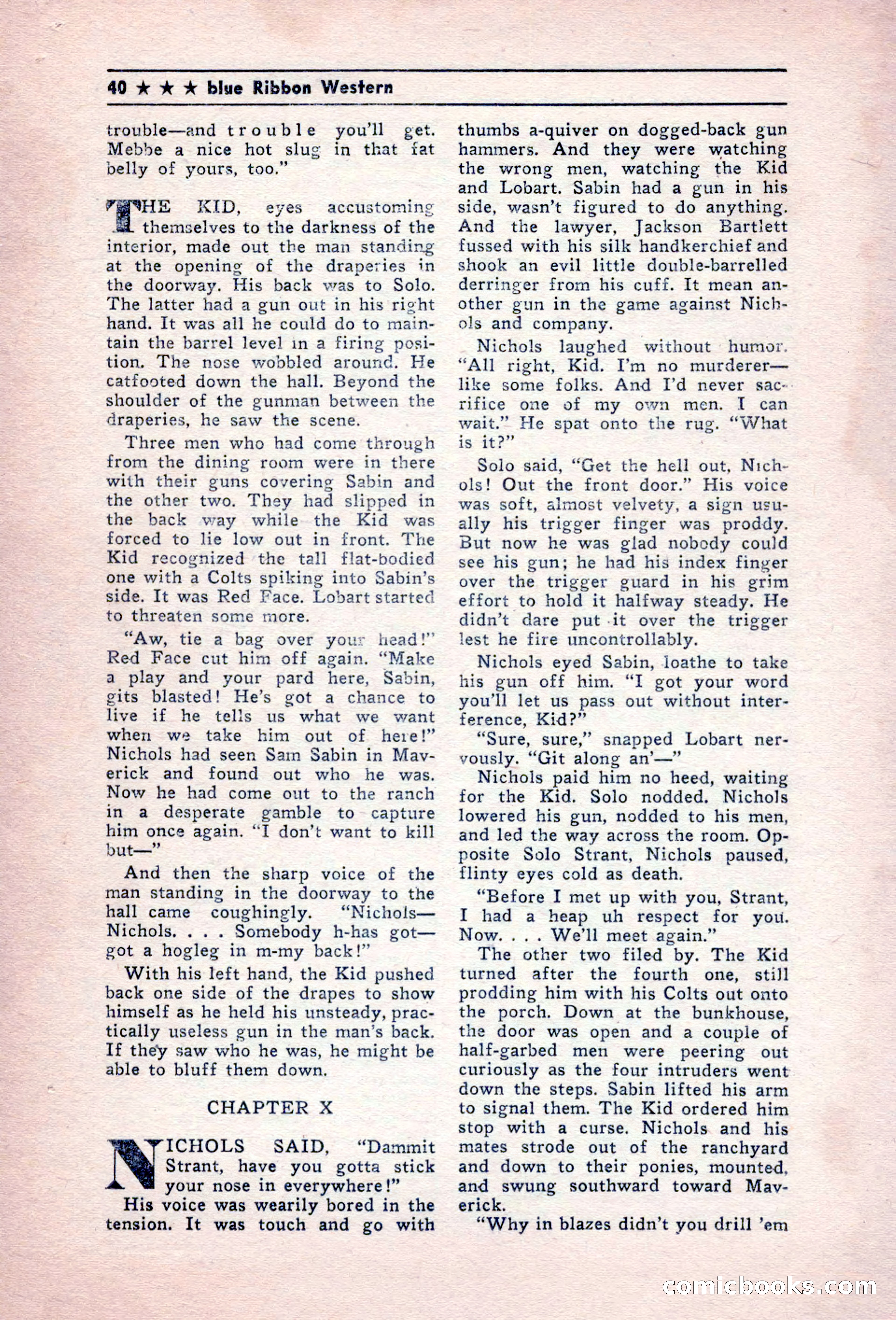 Blue Ribbon Western, December 1945 — page 40 of 116
