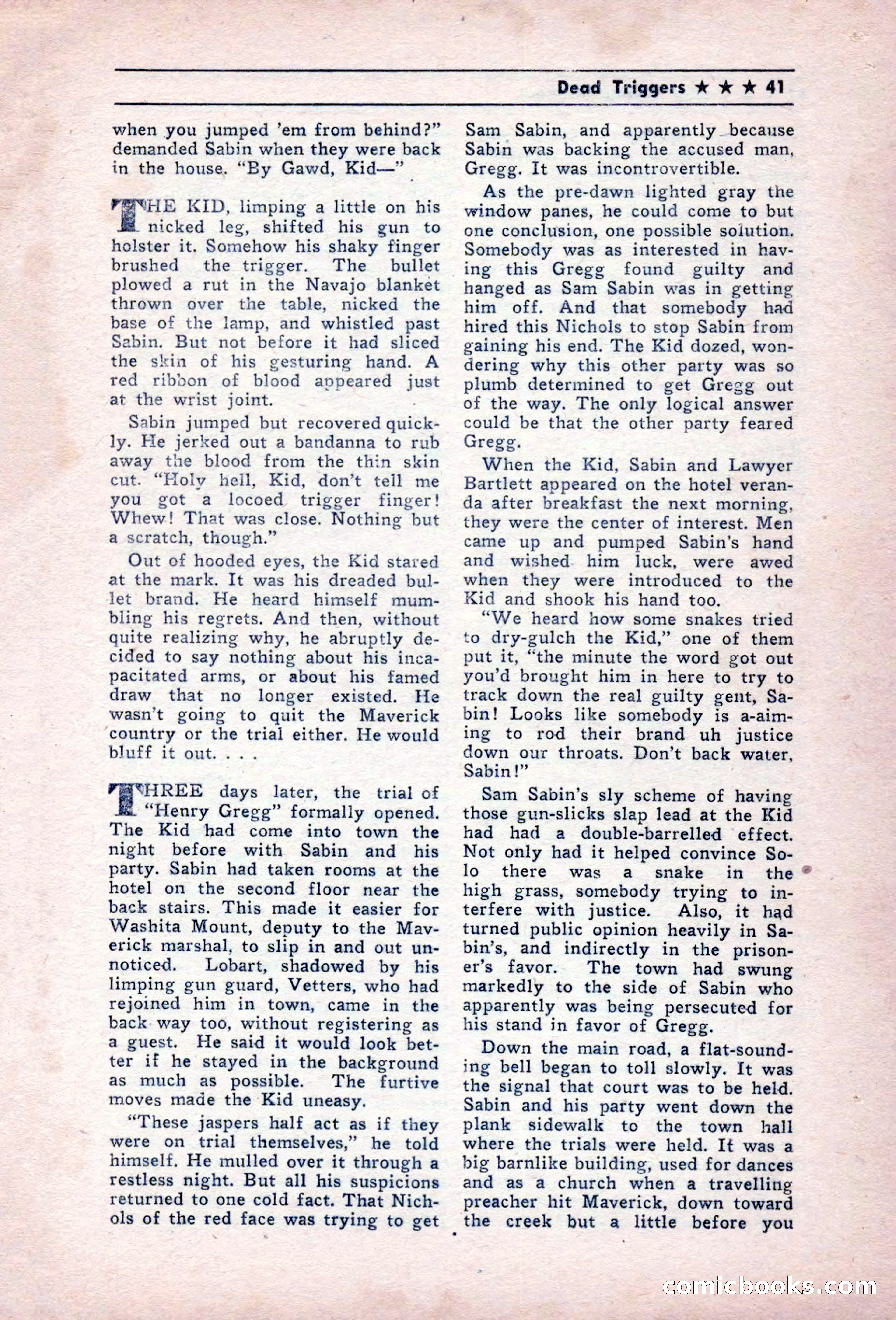 Blue Ribbon Western, December 1945 — page 41 of 116