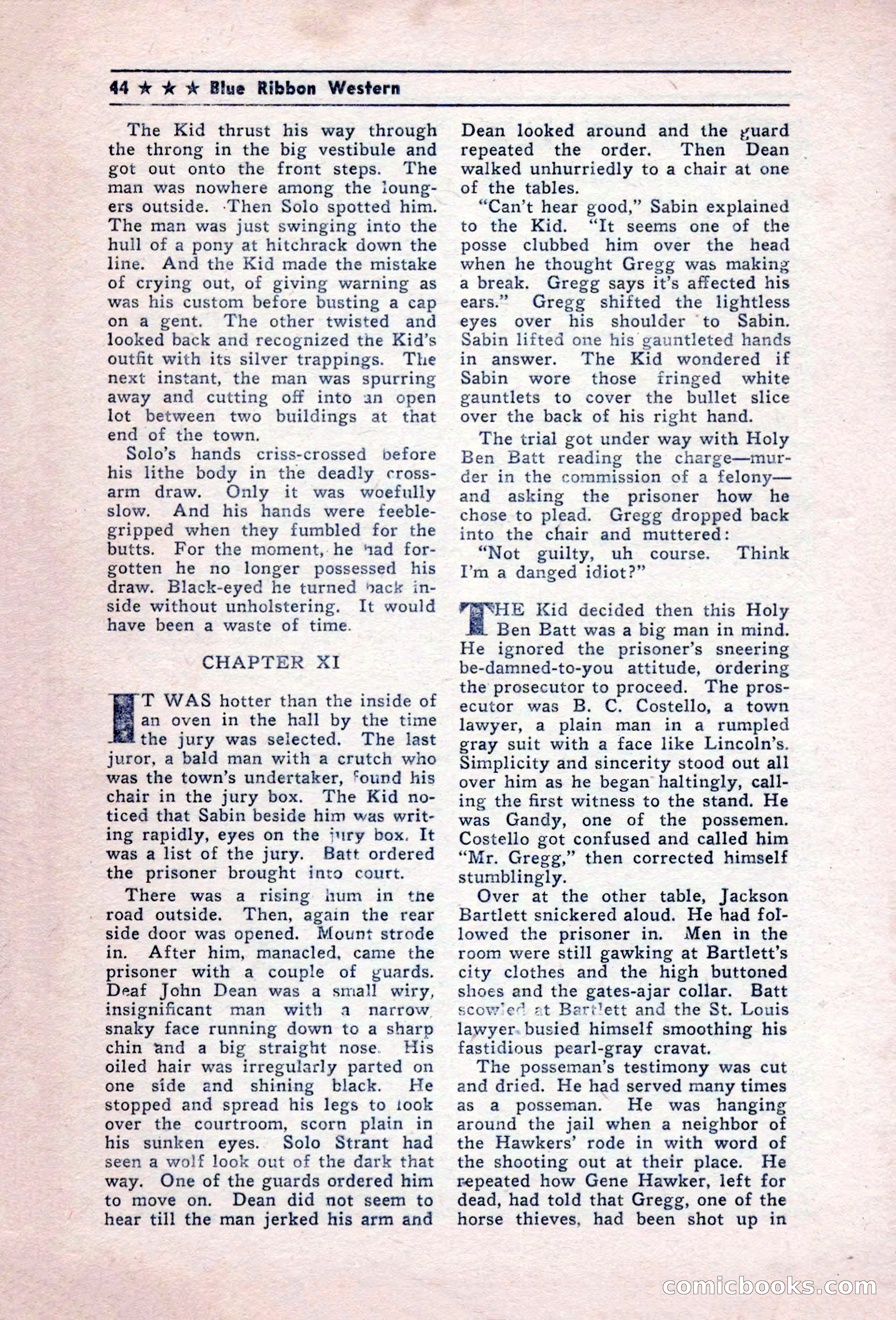 Blue Ribbon Western, December 1945 — page 44 of 116