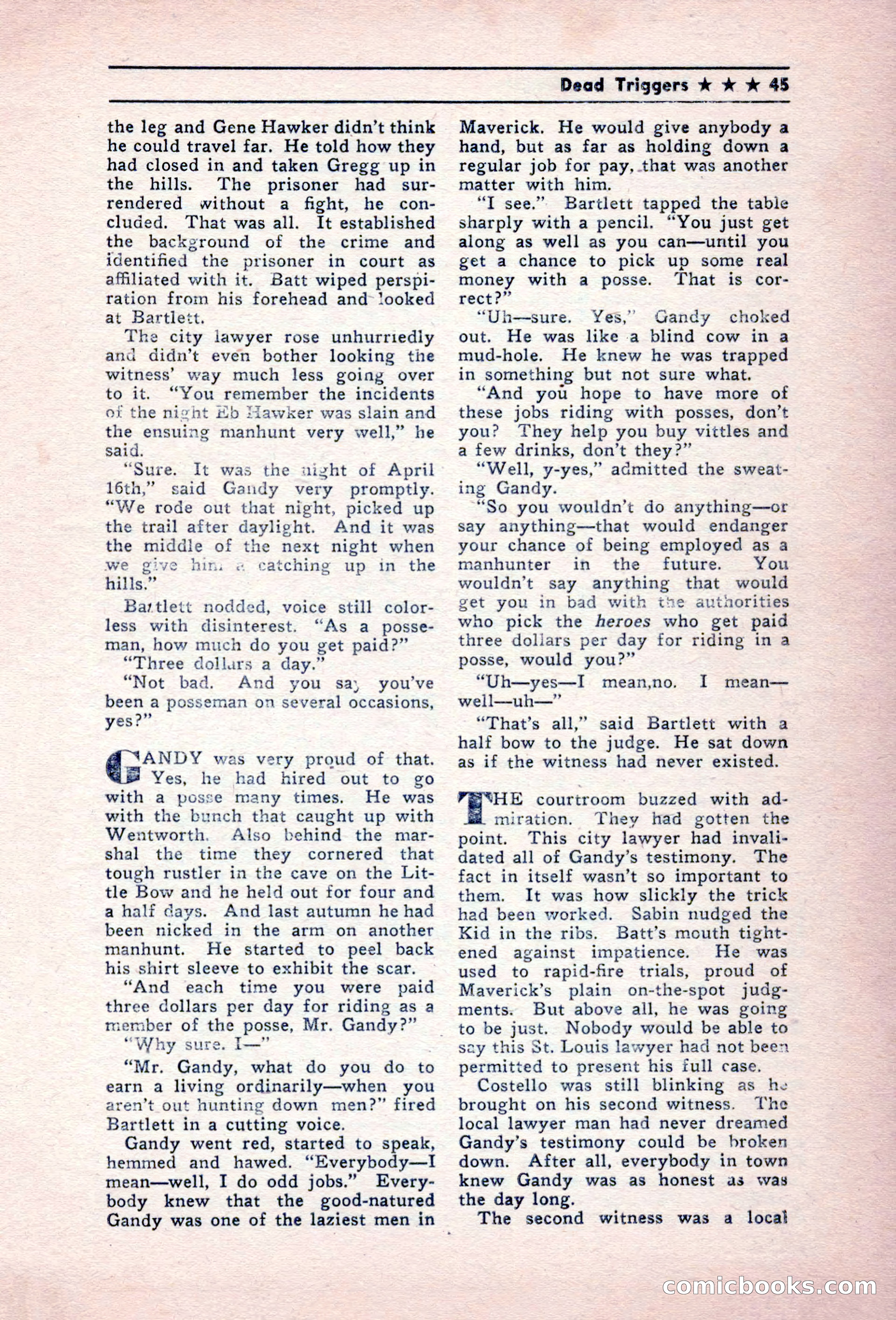 Blue Ribbon Western, December 1945 — page 45 of 116
