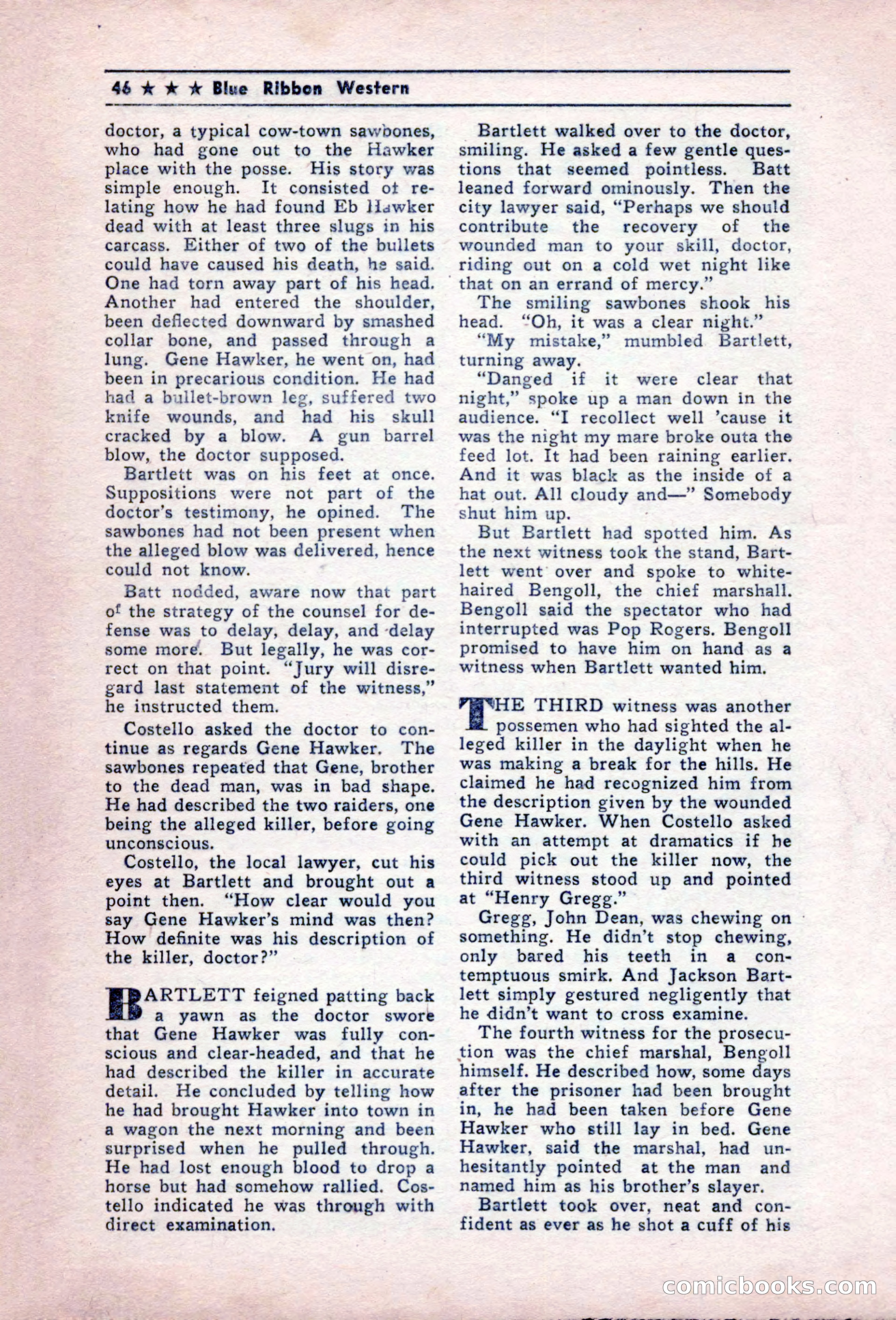 Blue Ribbon Western, December 1945 — page 46 of 116