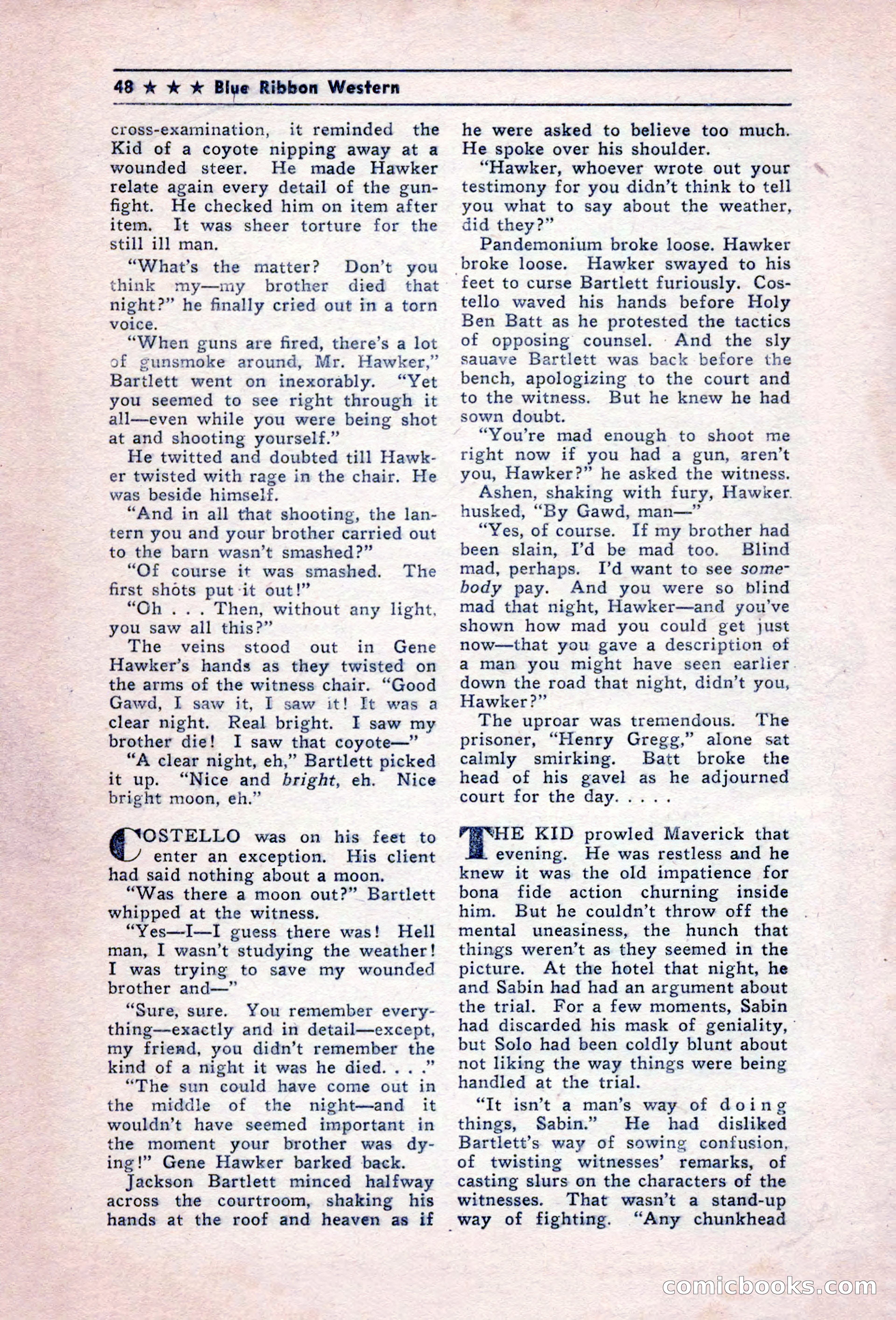Blue Ribbon Western, December 1945 — page 48 of 116