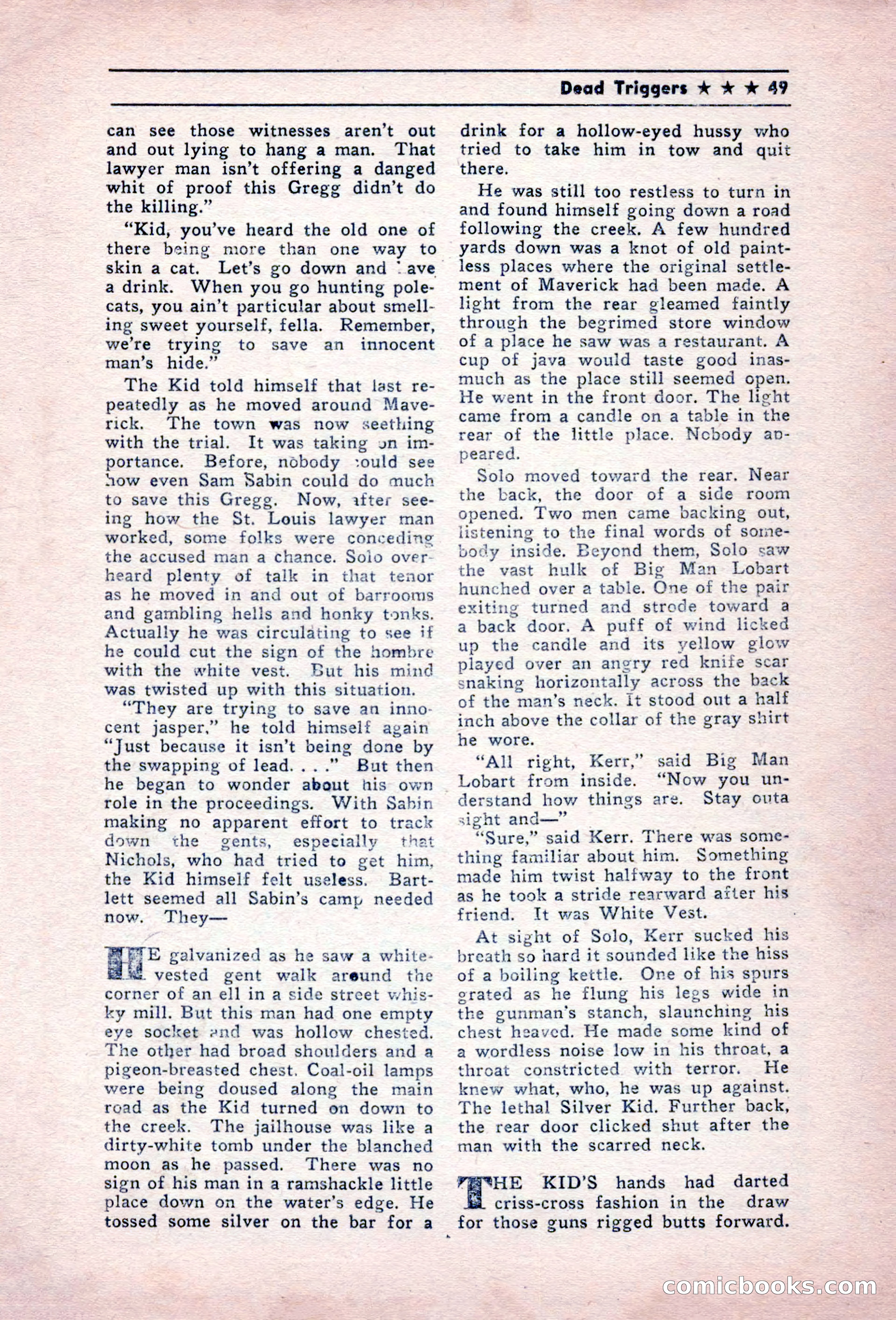 Blue Ribbon Western, December 1945 — page 49 of 116