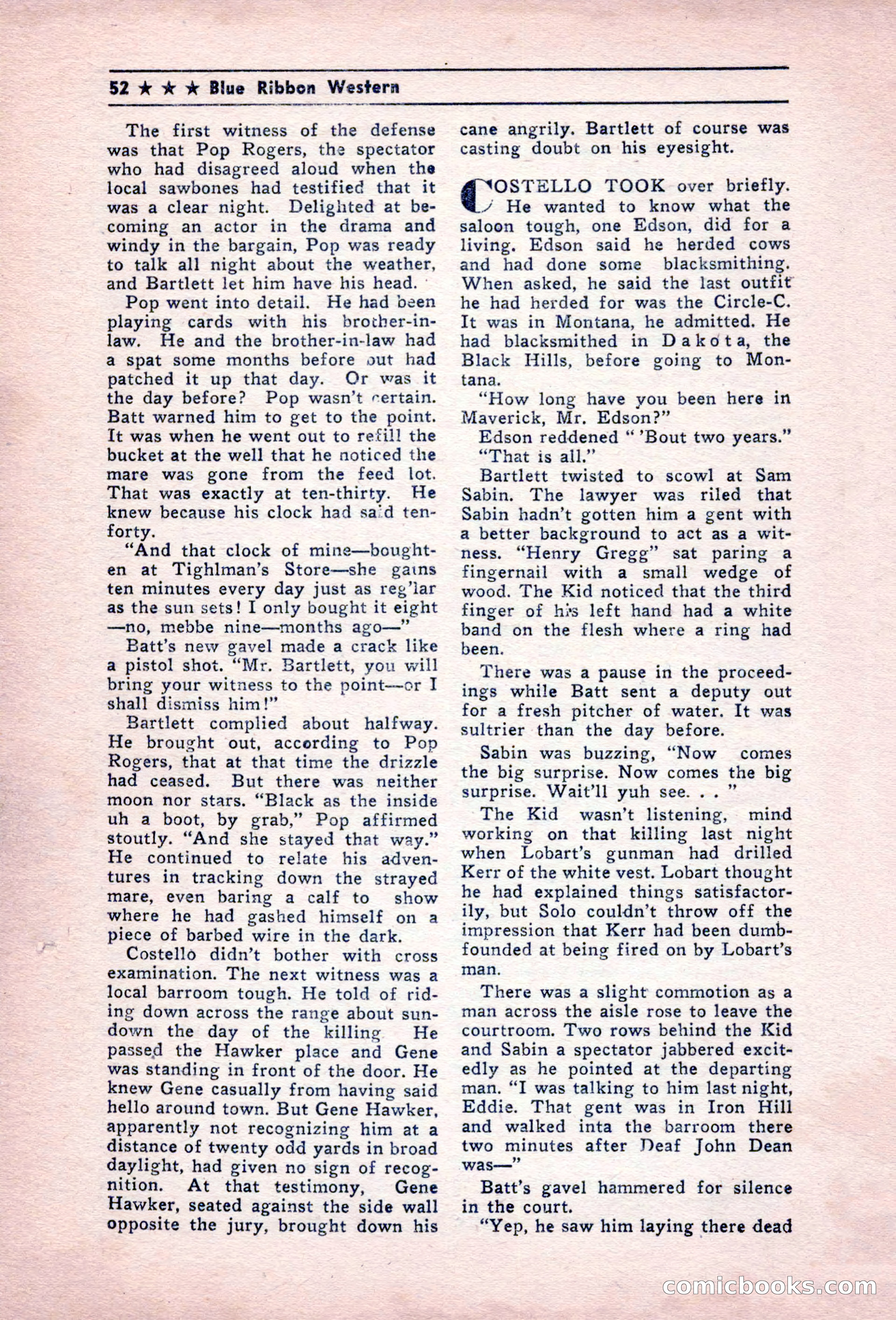 Blue Ribbon Western, December 1945 — page 52 of 116