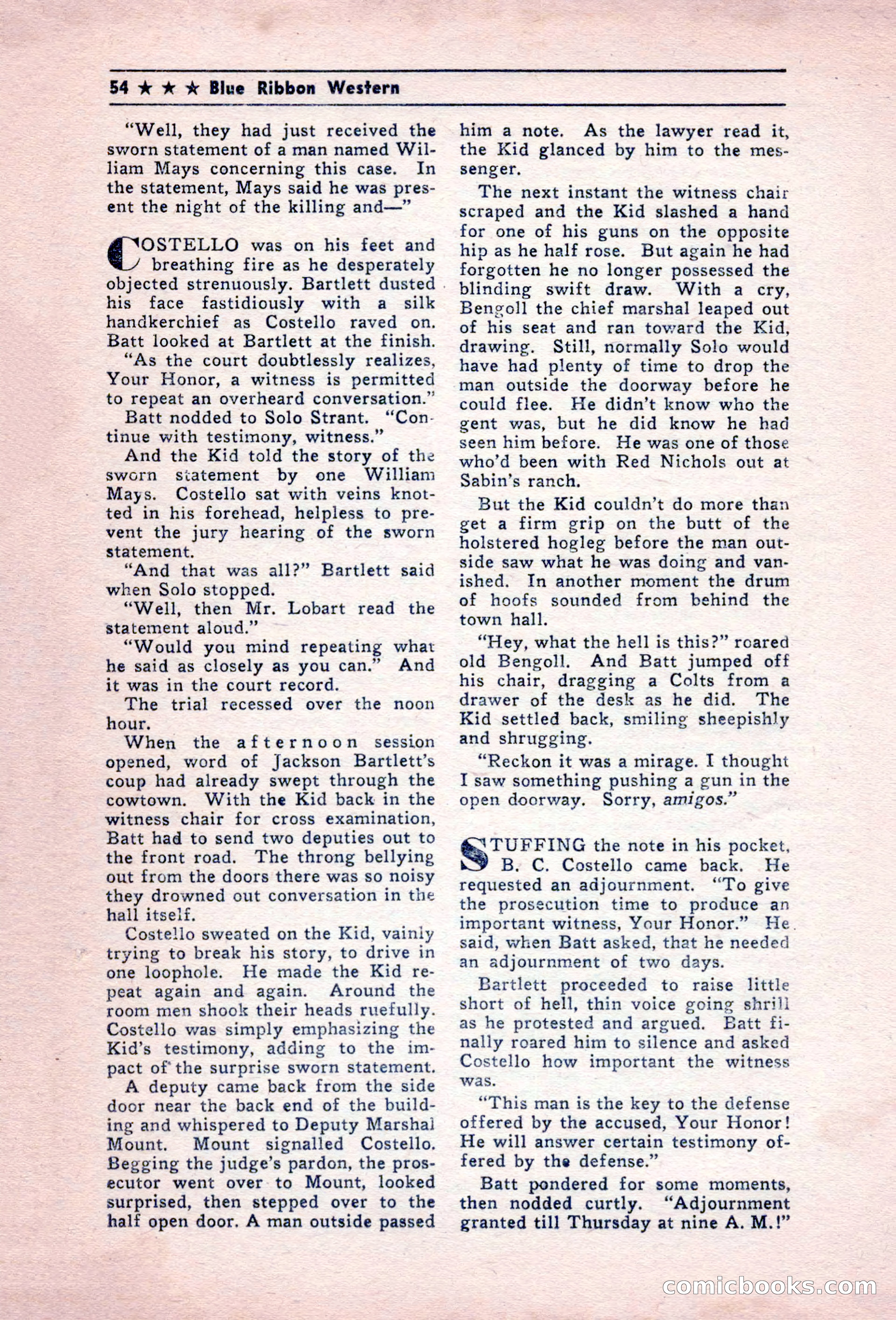 Blue Ribbon Western, December 1945 — page 54 of 116