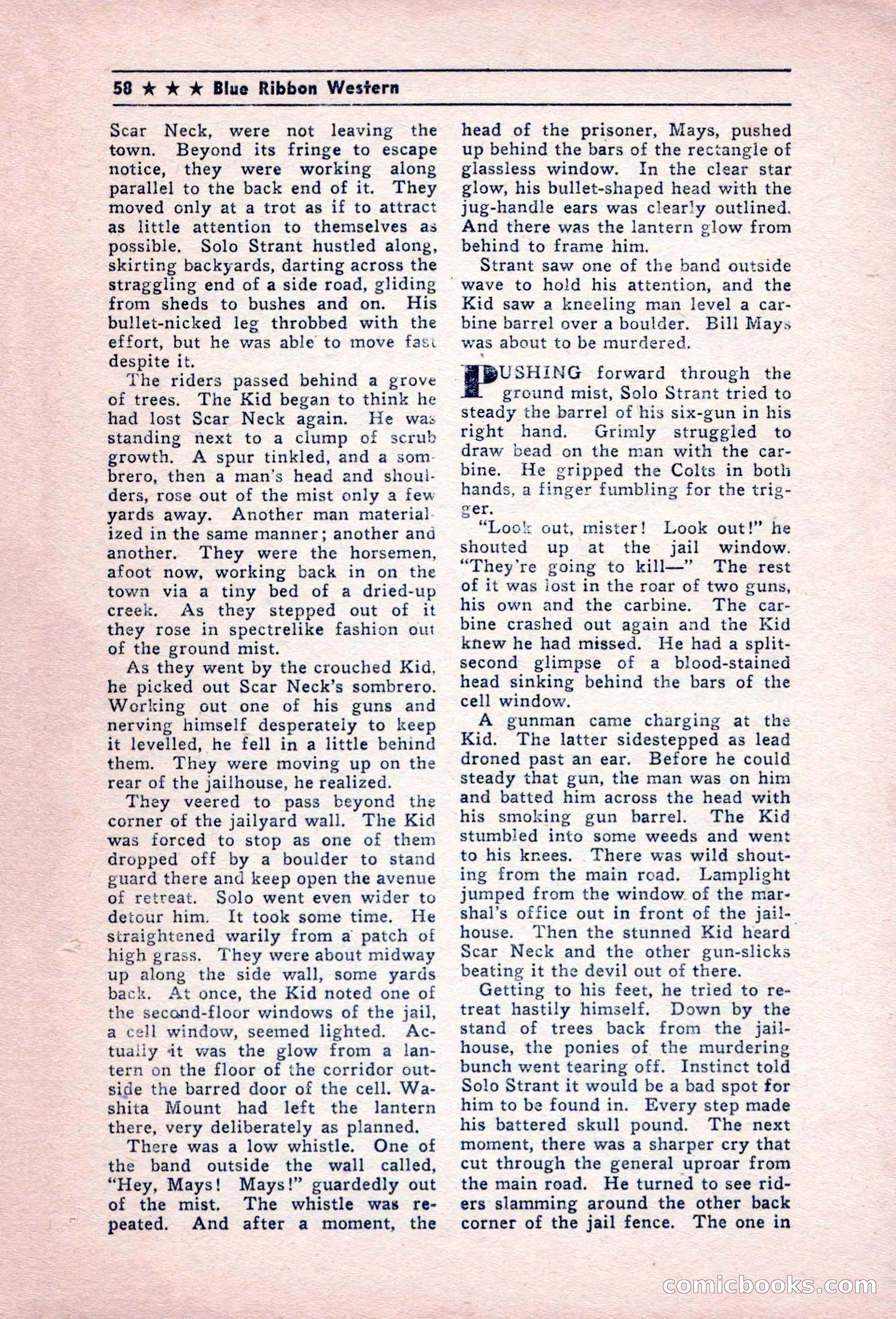Blue Ribbon Western, December 1945 — page 58 of 116