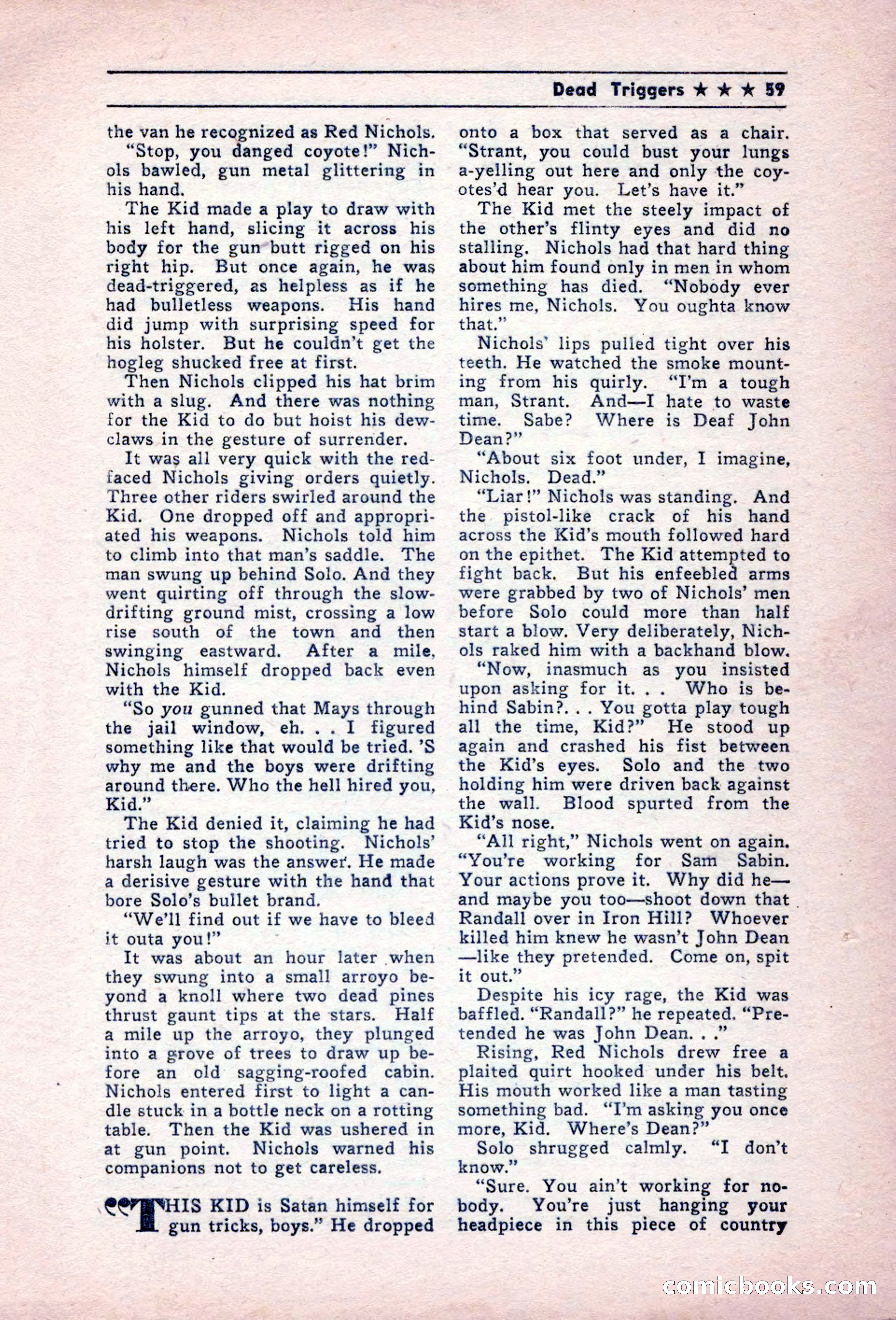 Blue Ribbon Western, December 1945 — page 59 of 116