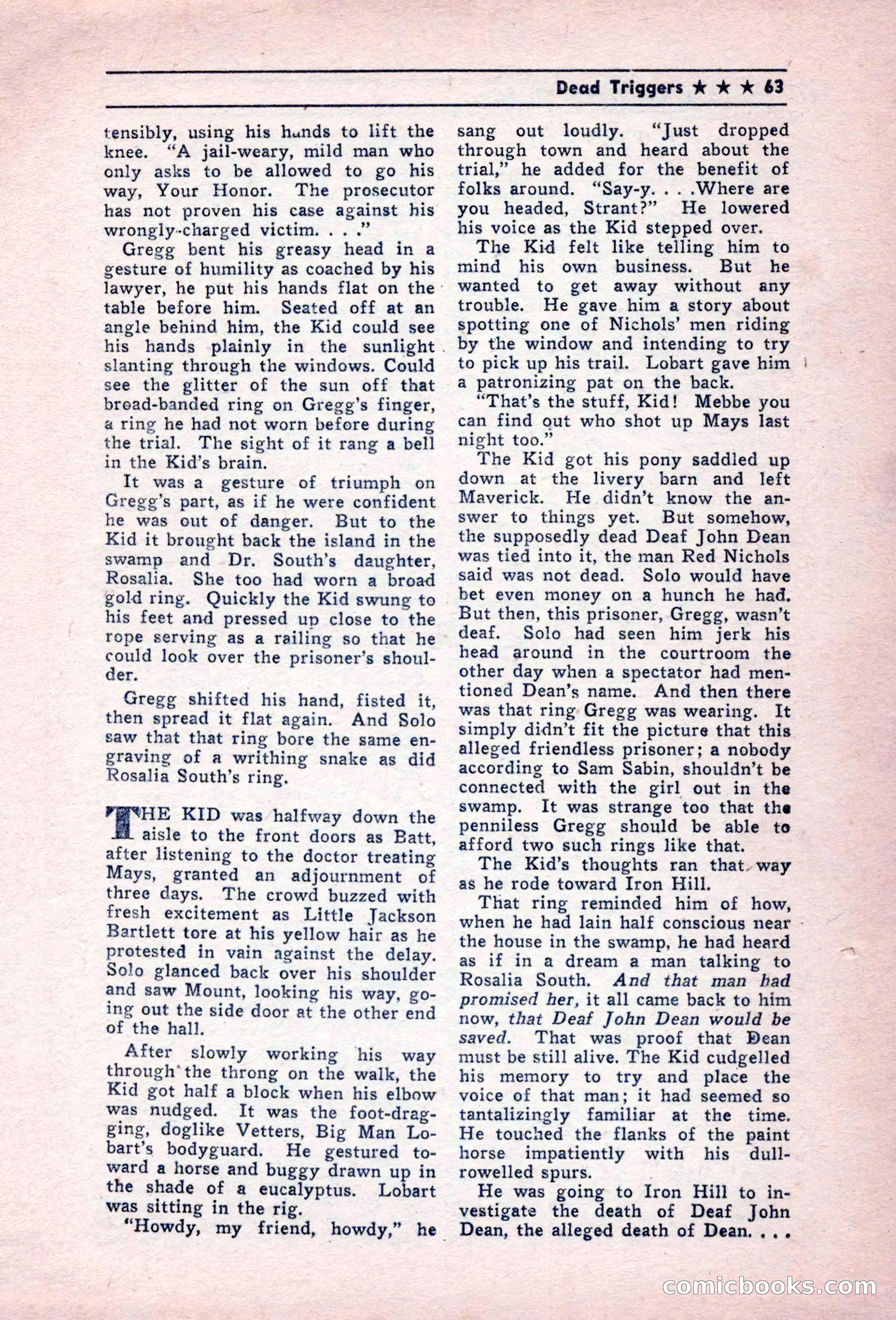 Blue Ribbon Western, December 1945 — page 63 of 116