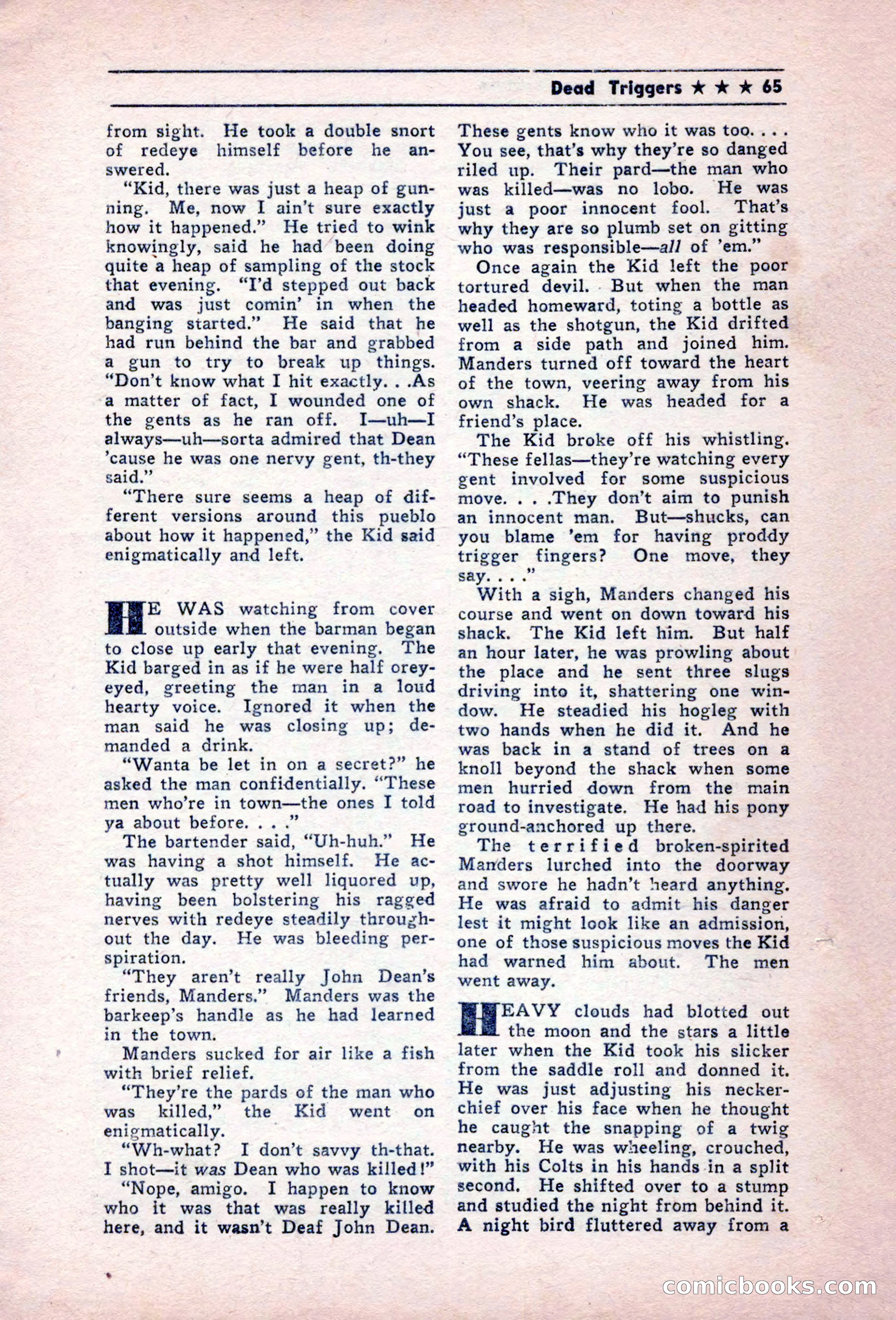 Blue Ribbon Western, December 1945 — page 65 of 116