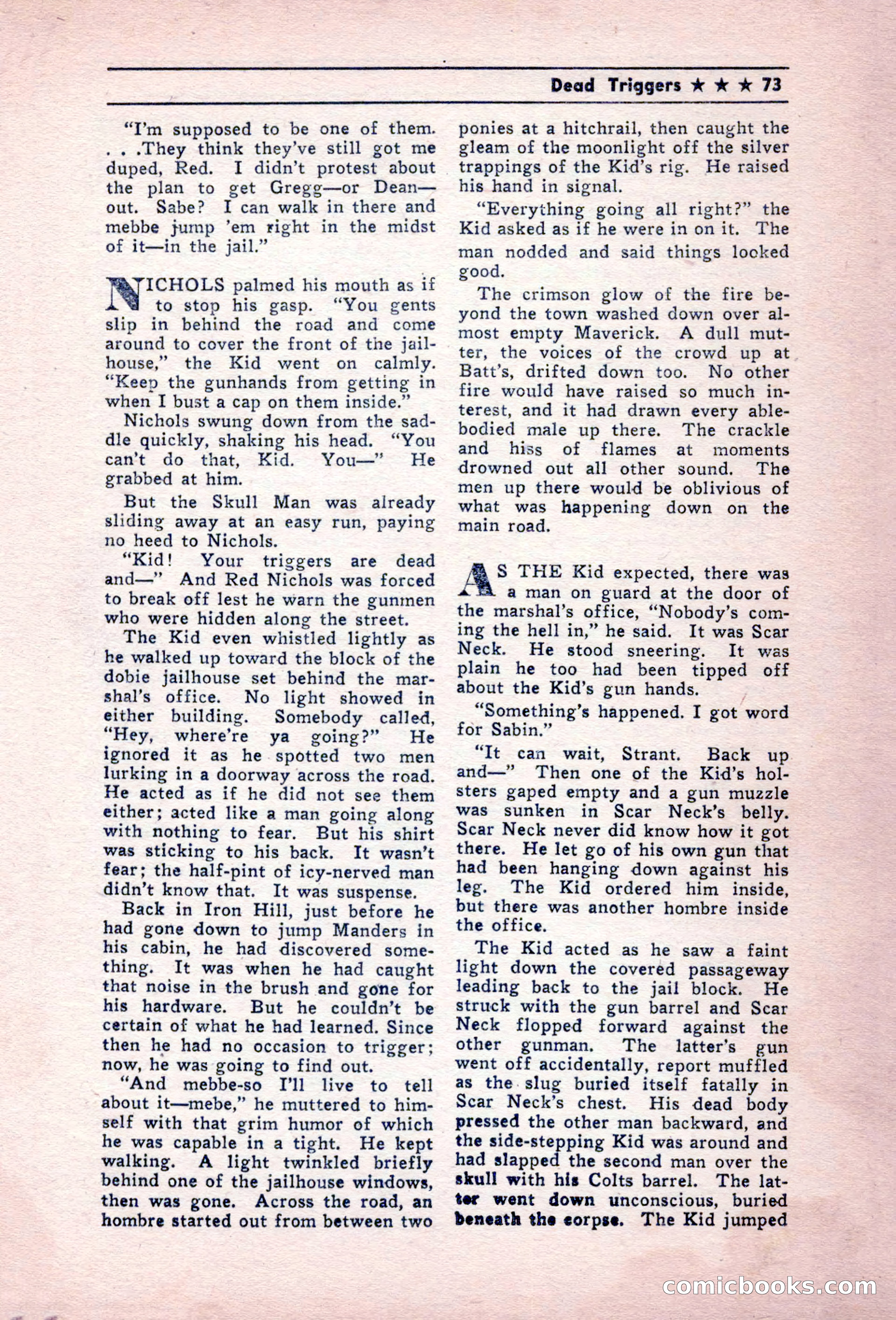 Blue Ribbon Western, December 1945 — page 73 of 116