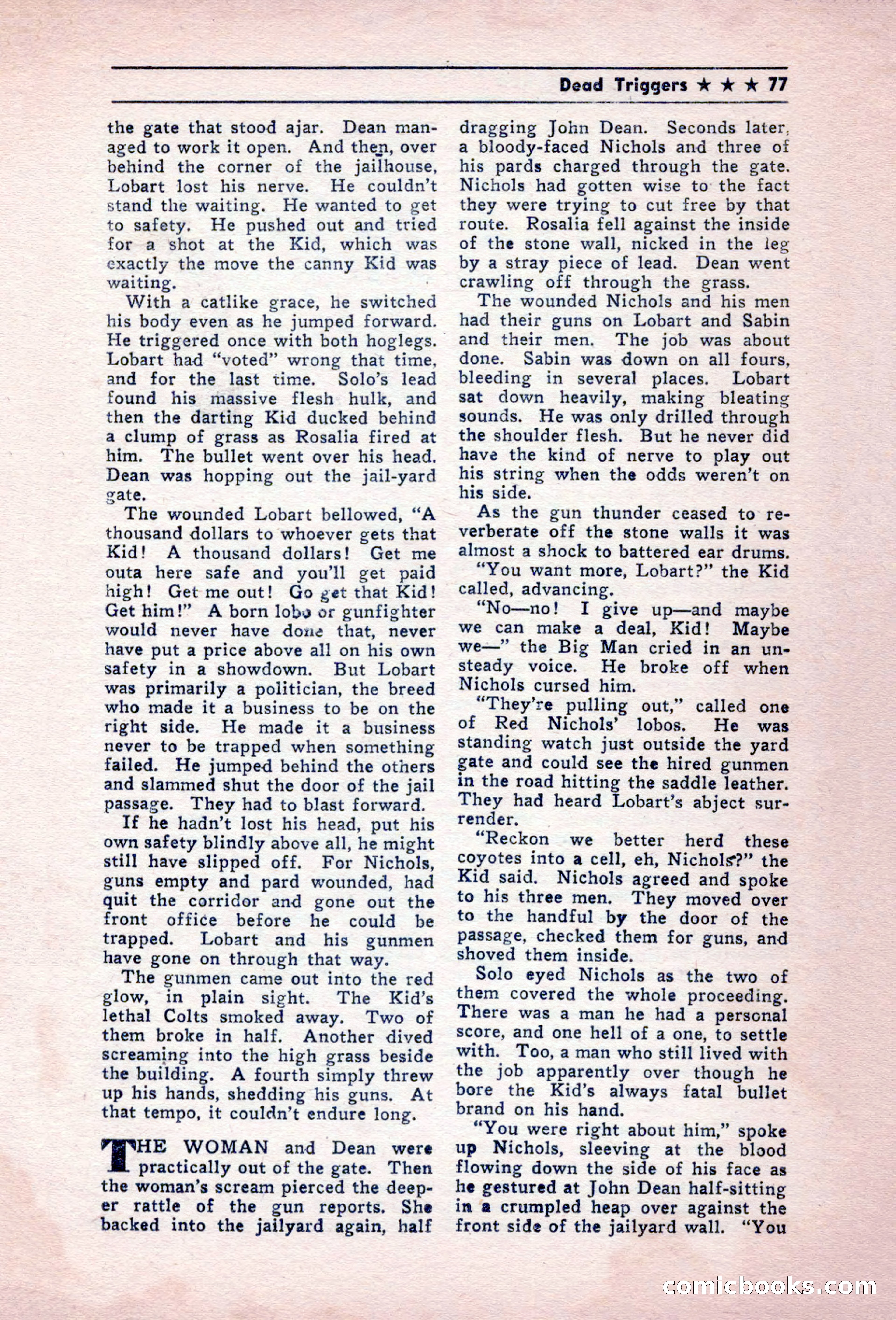 Blue Ribbon Western, December 1945 — page 77 of 116