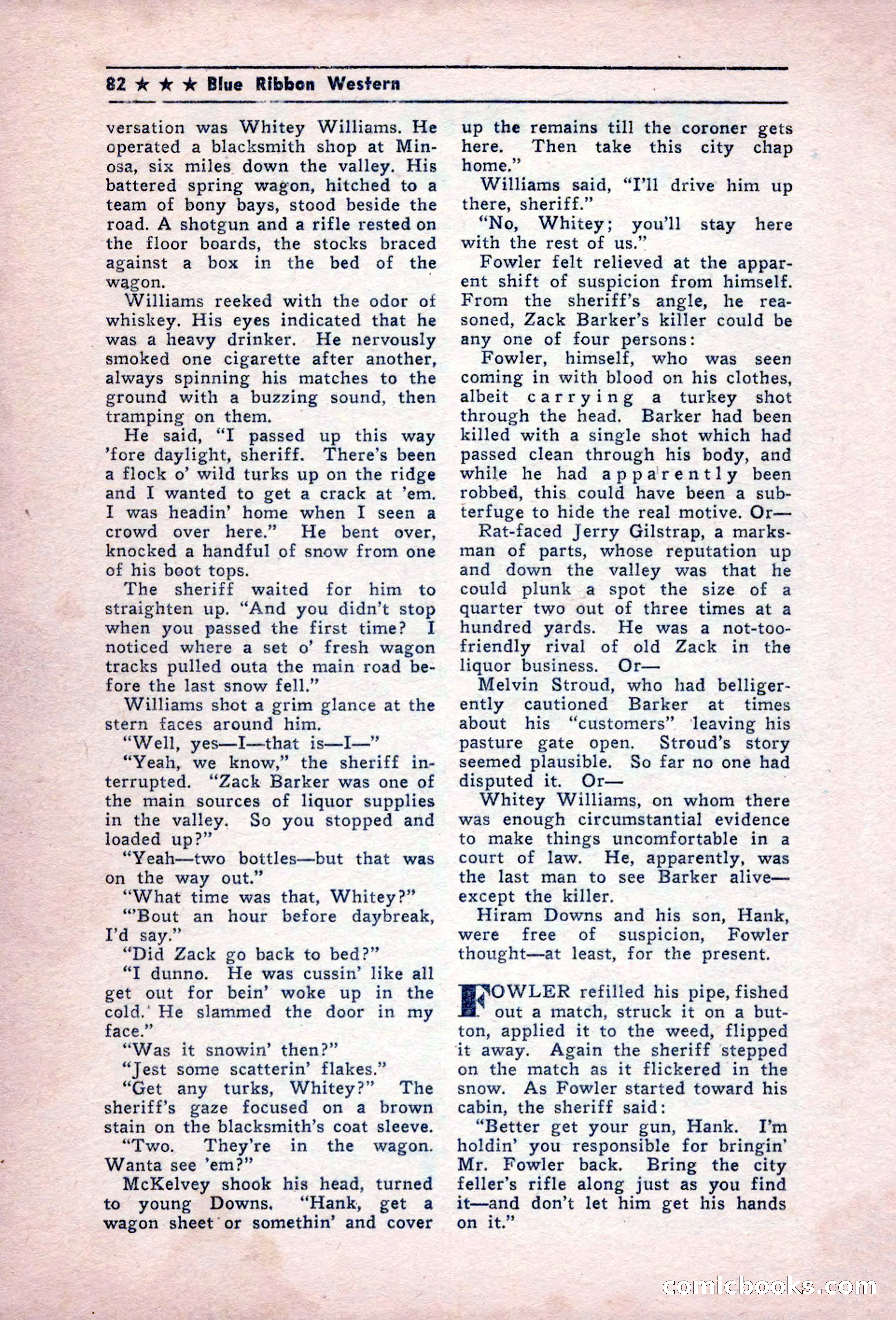 Blue Ribbon Western, December 1945 — page 82 of 116