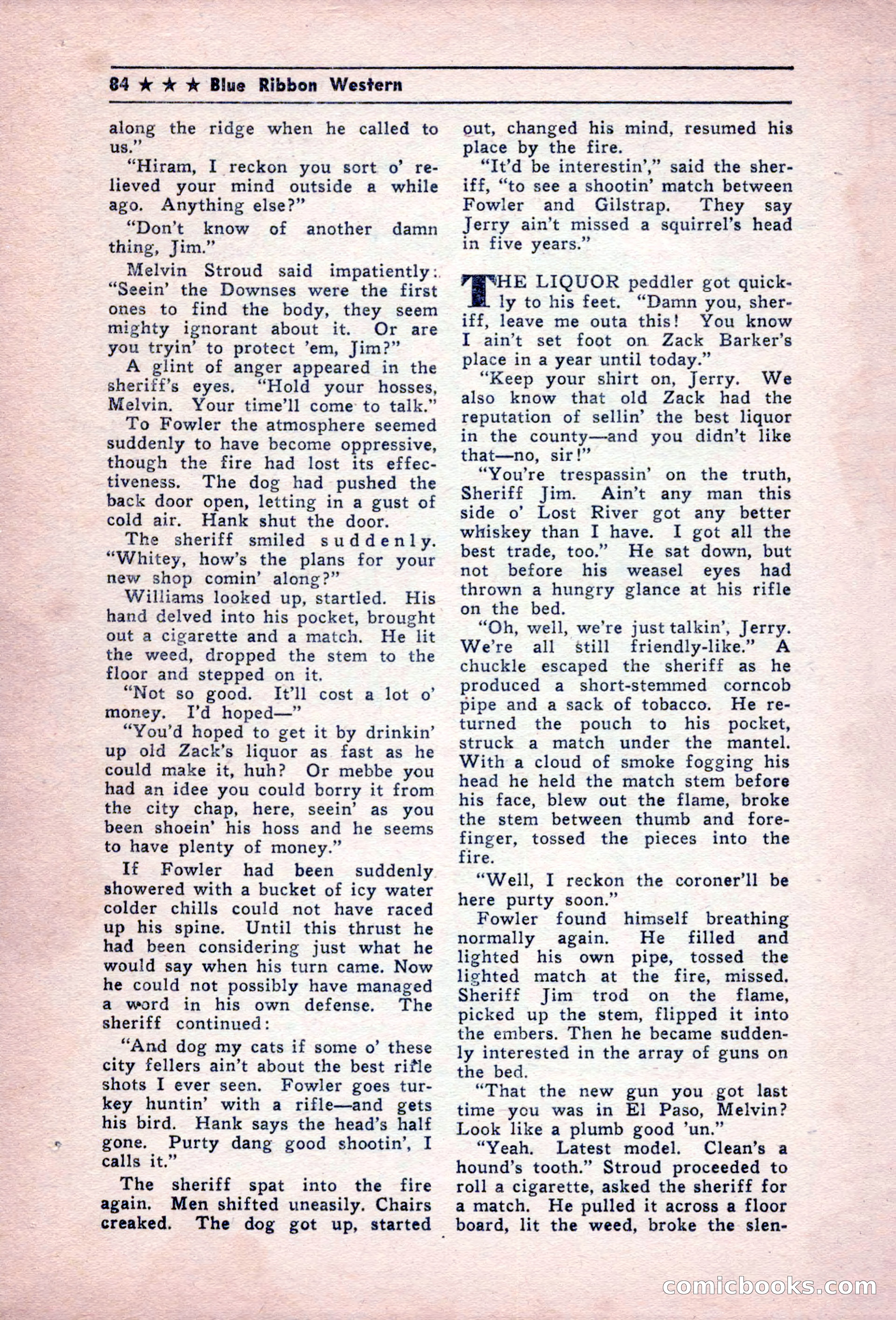 Blue Ribbon Western, December 1945 — page 84 of 116