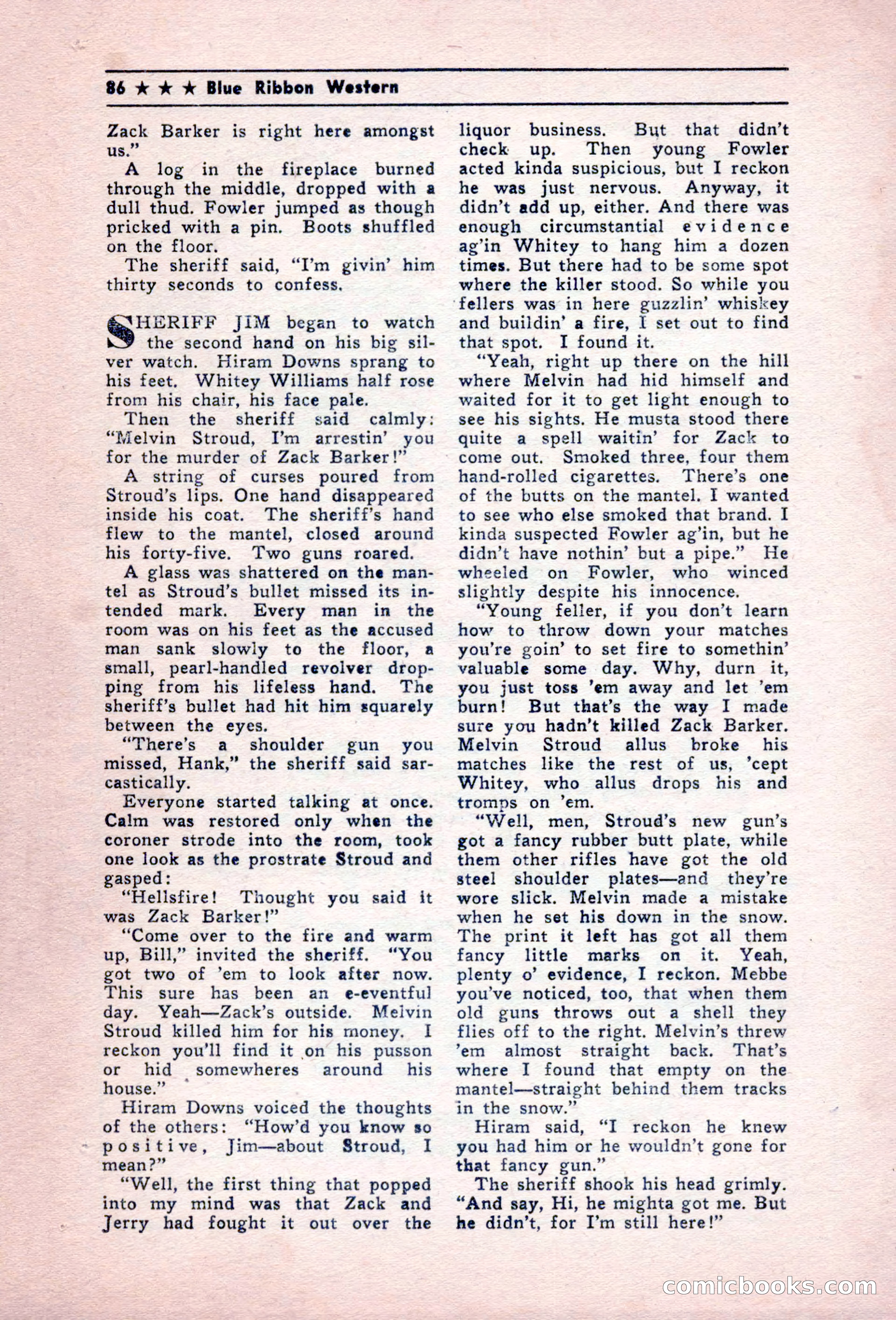 Blue Ribbon Western, December 1945 — page 86 of 116
