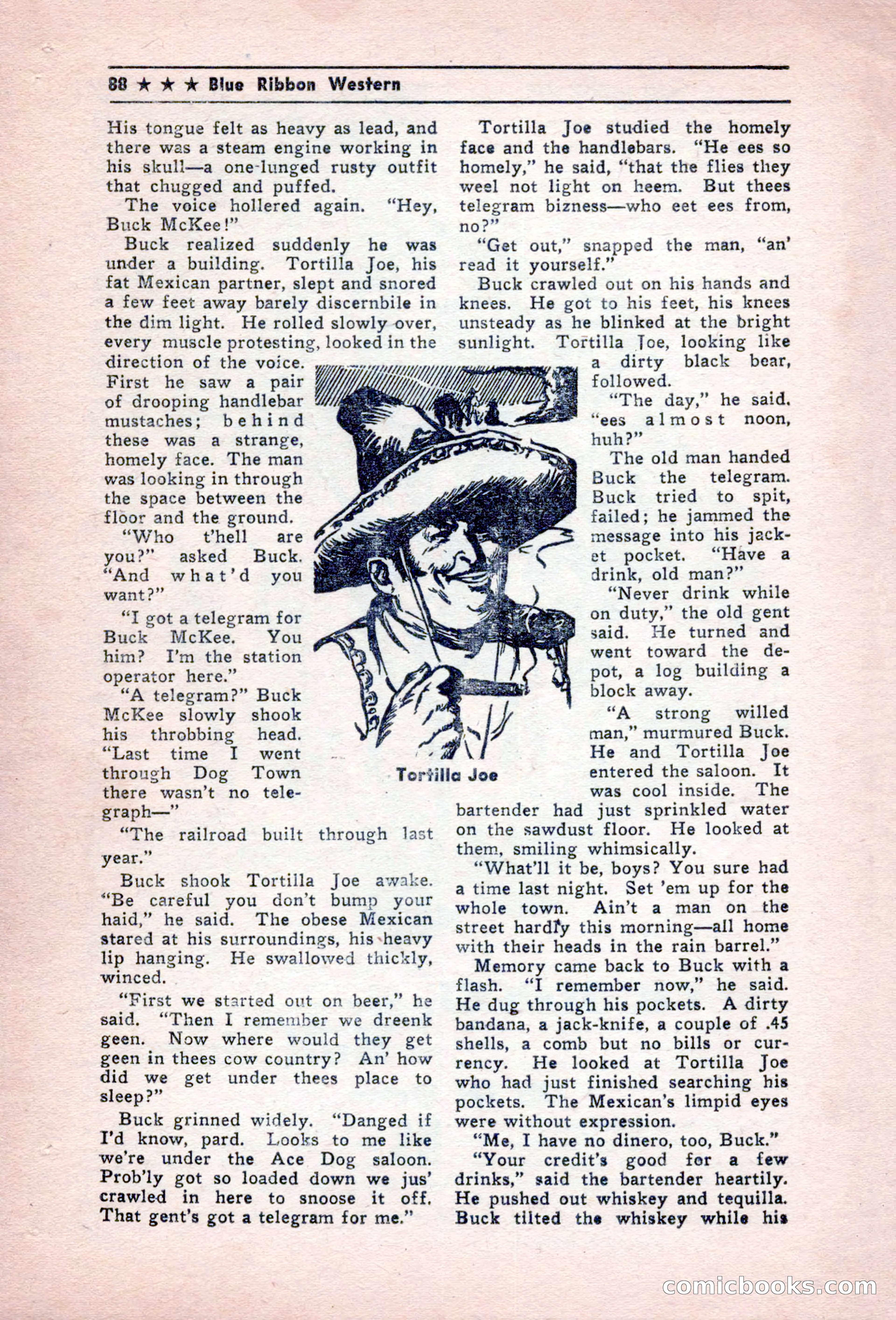 Blue Ribbon Western, December 1945 — page 88 of 116