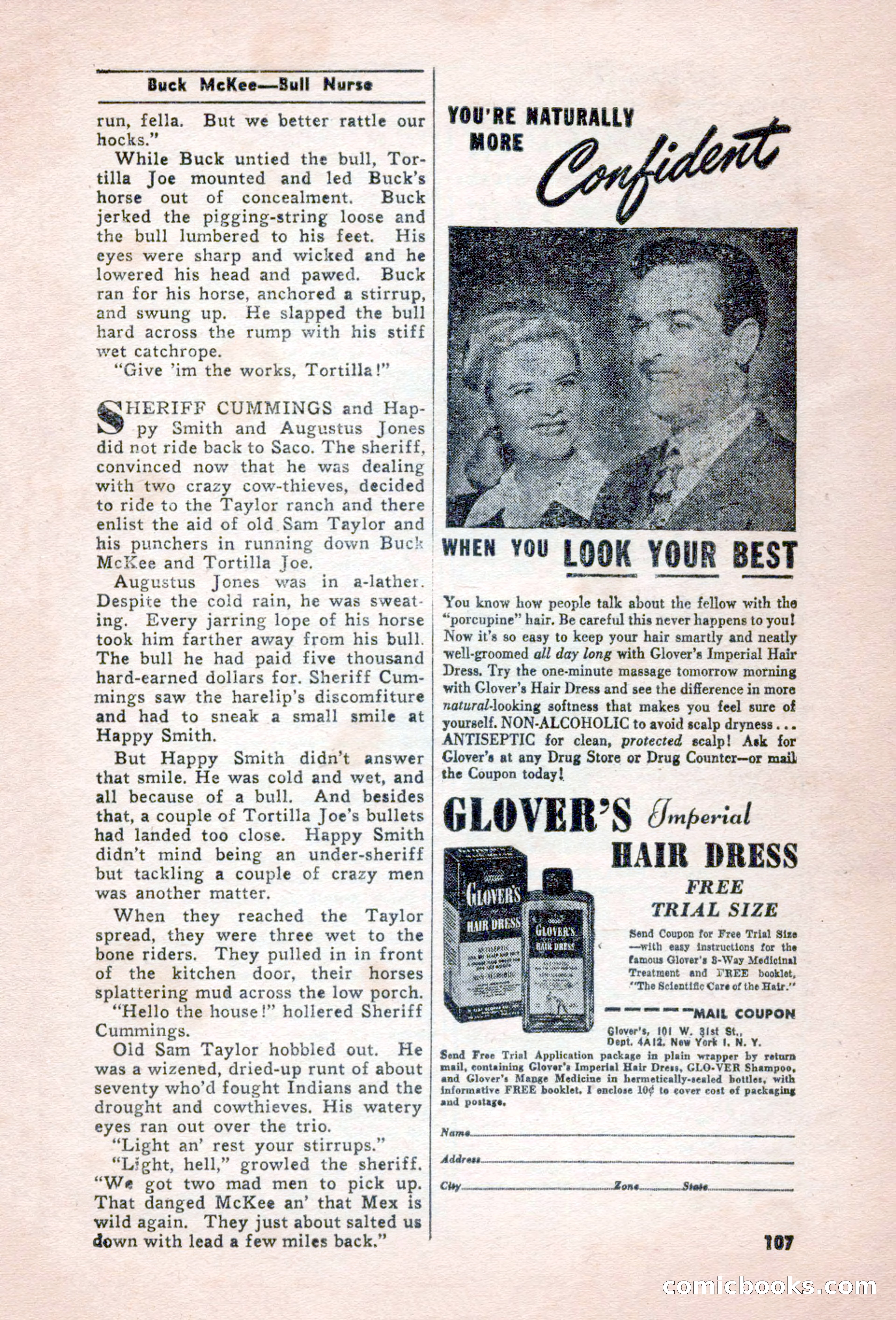 Blue Ribbon Western, December 1945 — page 107 of 116
