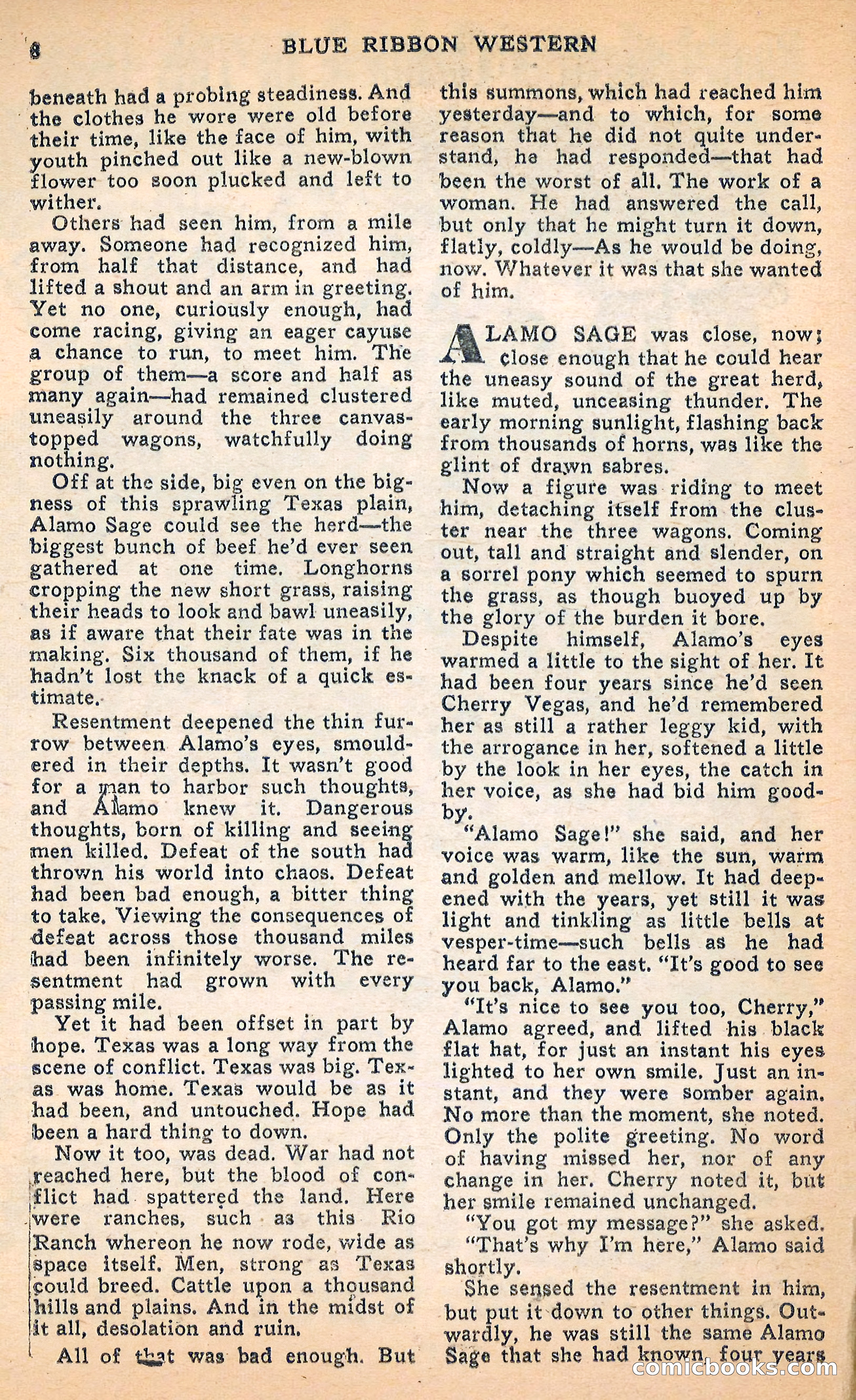 Blue Ribbon Western, June 1948 — page 8 of 100