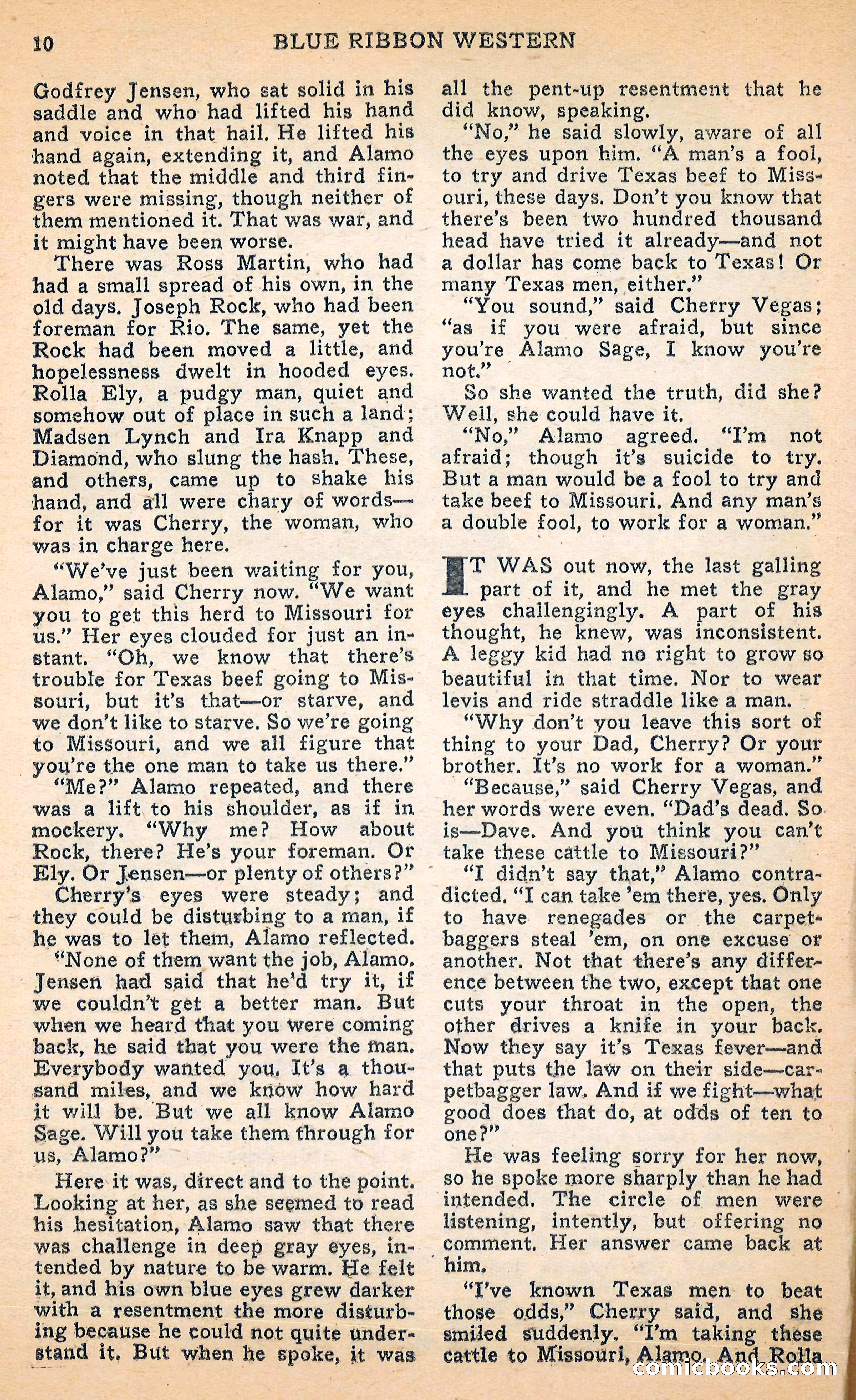 Blue Ribbon Western, June 1948 — page 10 of 100
