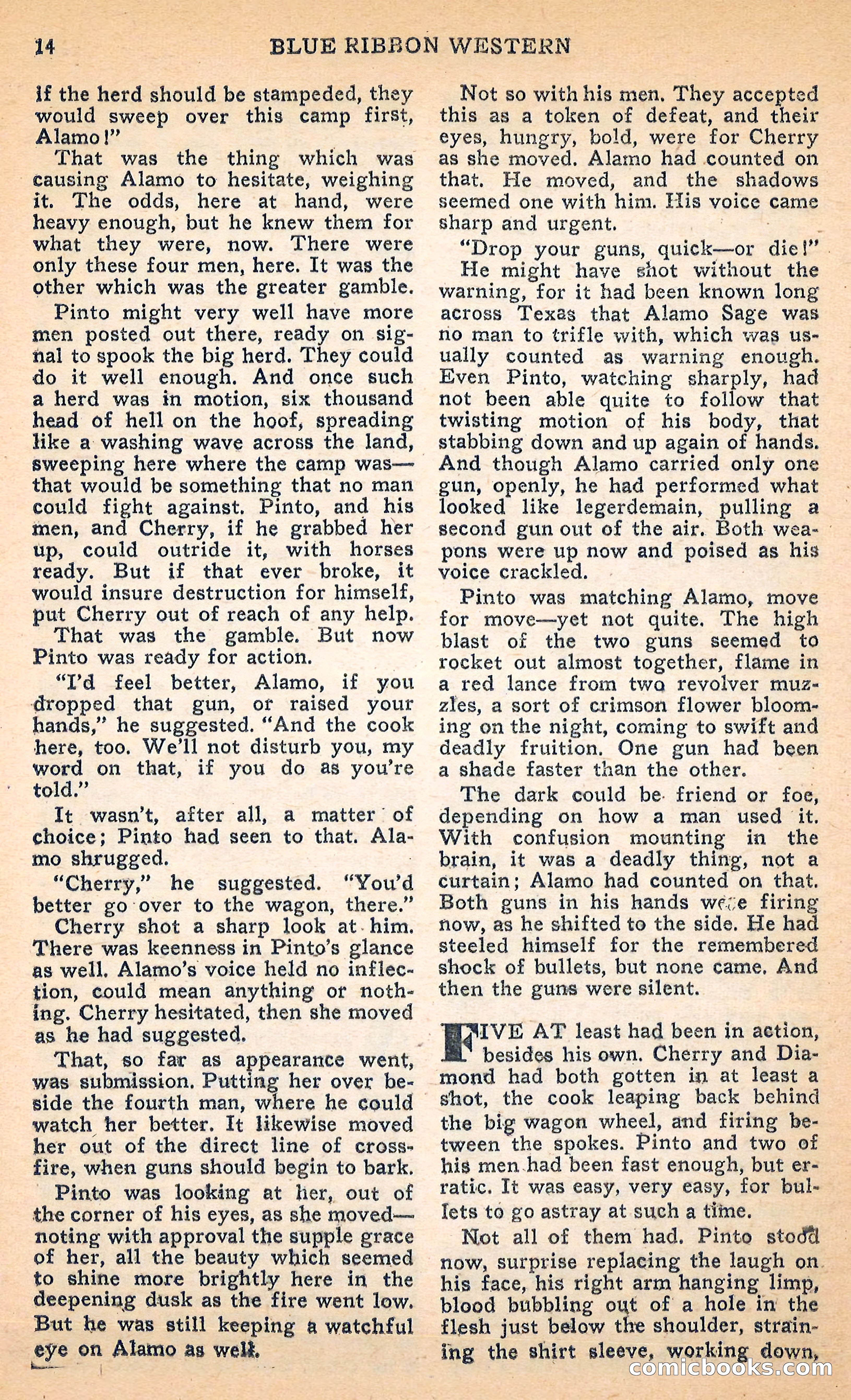 Blue Ribbon Western, June 1948 — page 14 of 100