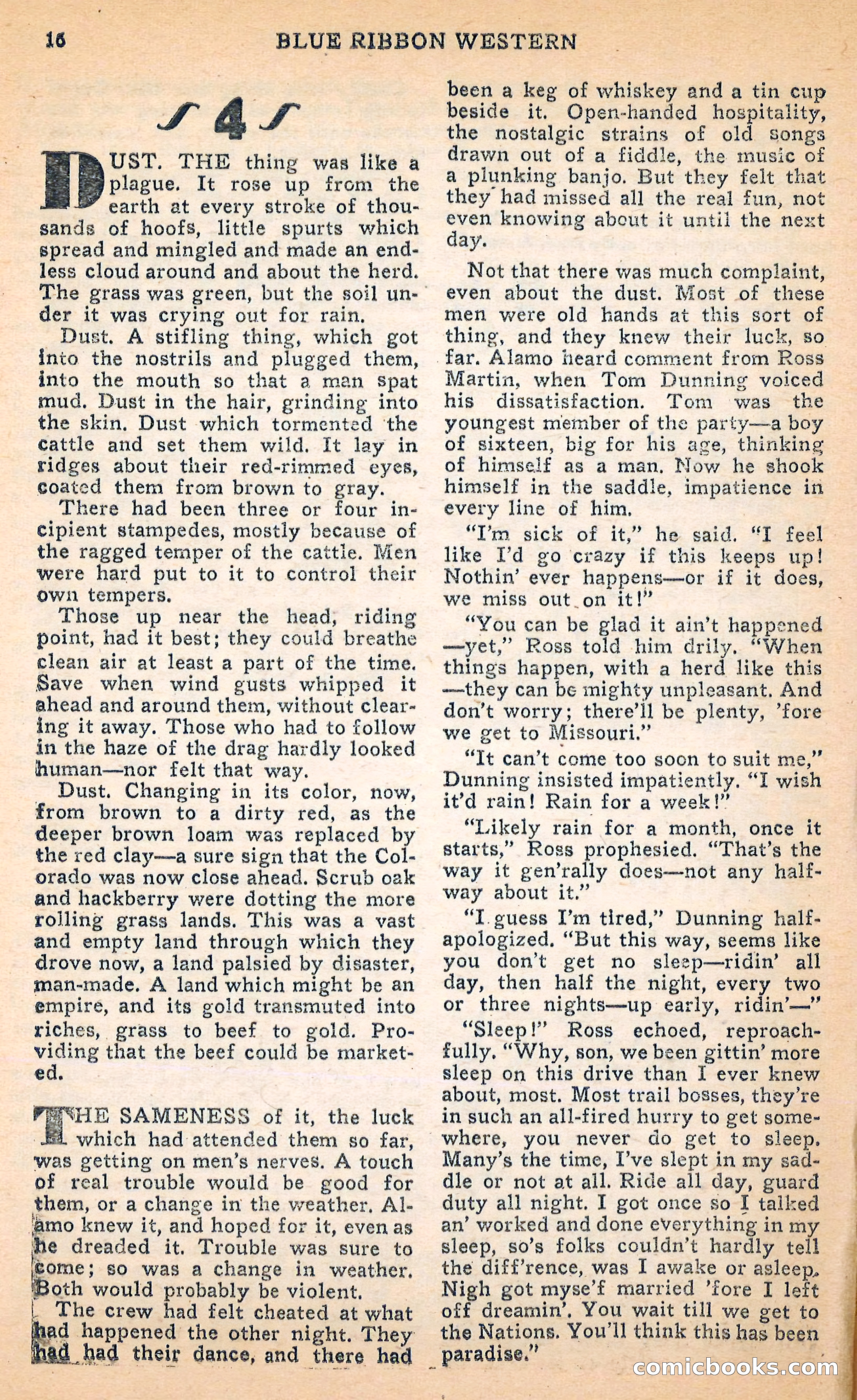 Blue Ribbon Western, June 1948 — page 16 of 100
