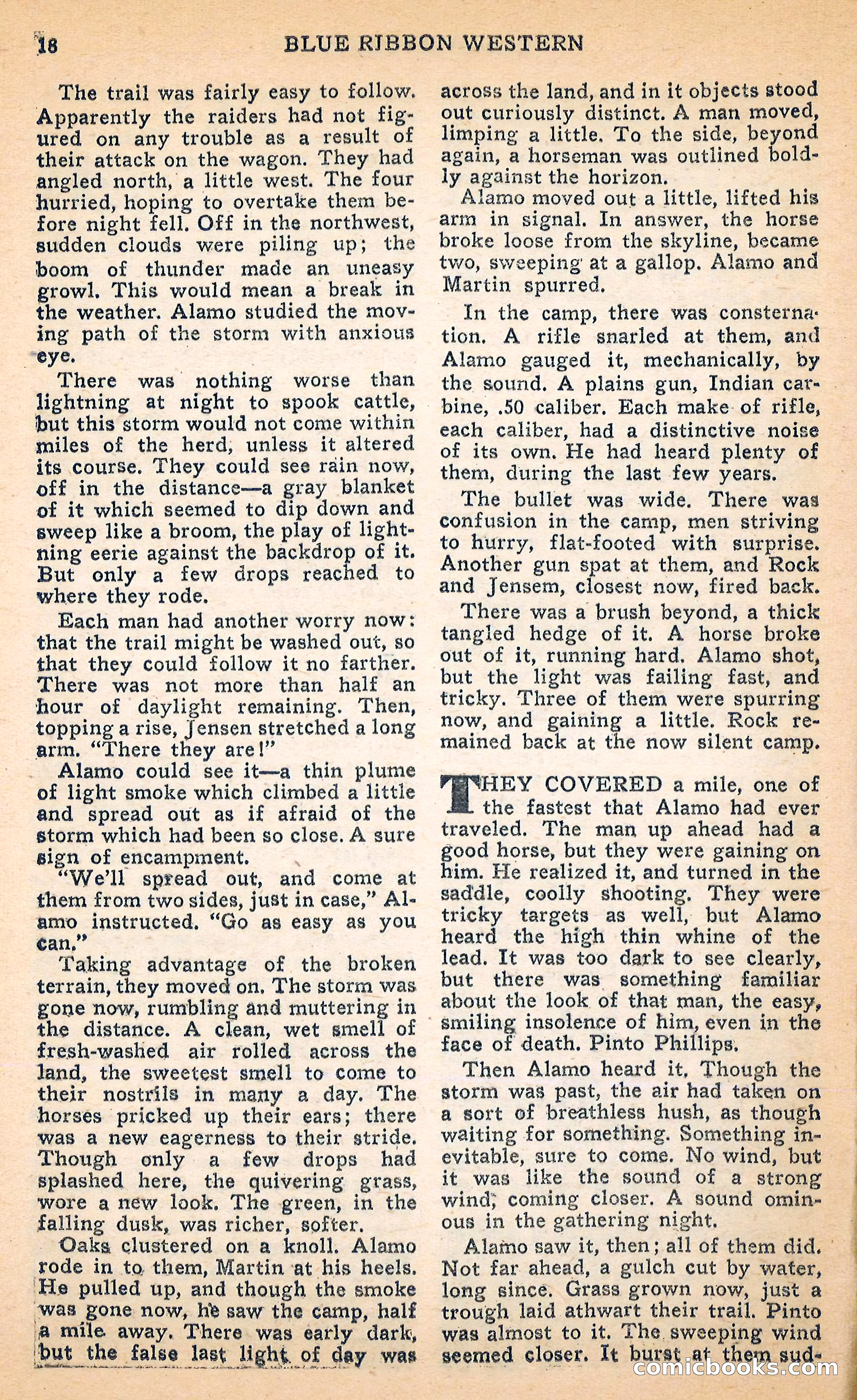 Blue Ribbon Western, June 1948 — page 18 of 100