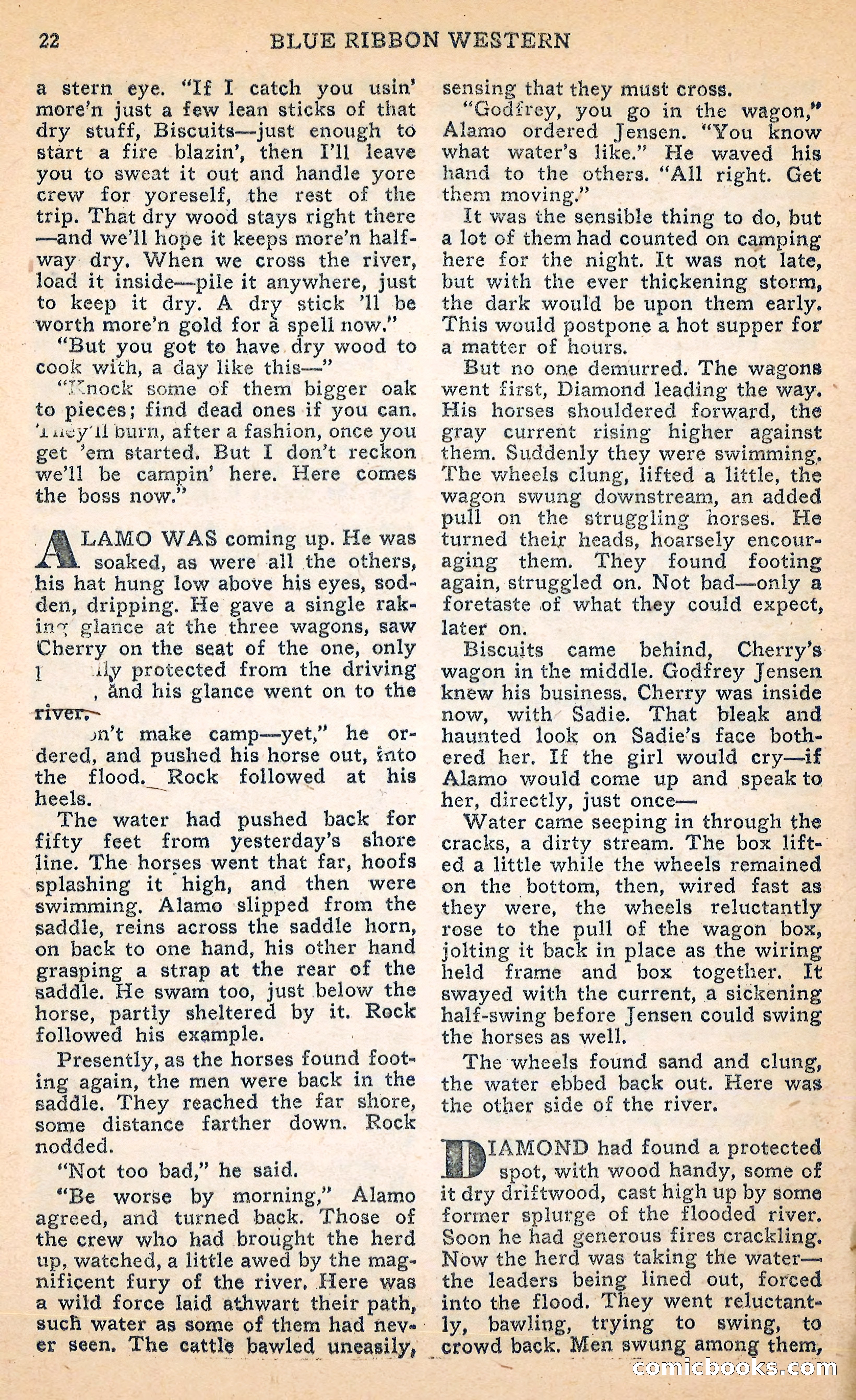 Blue Ribbon Western, June 1948 — page 22 of 100