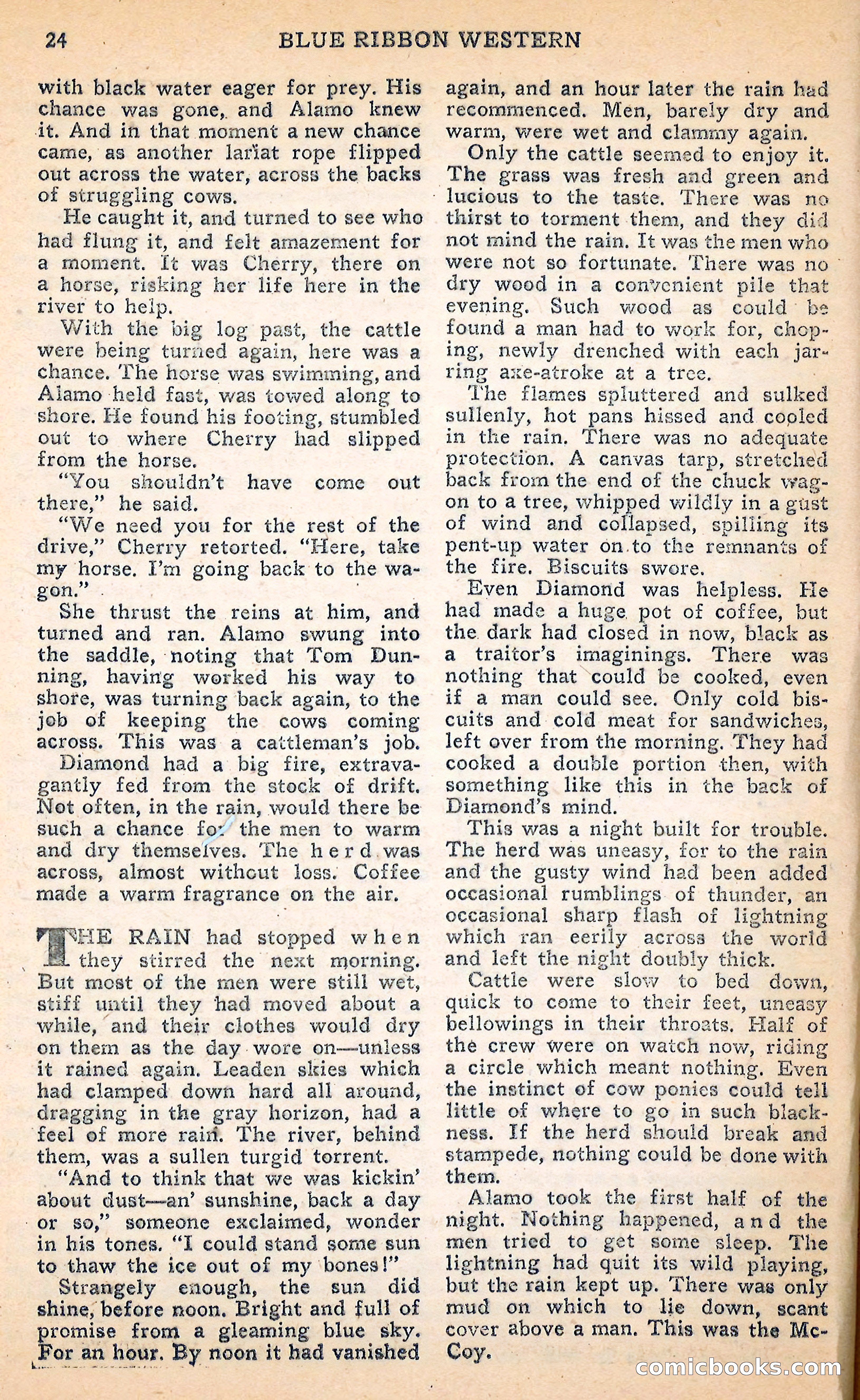 Blue Ribbon Western, June 1948 — page 24 of 100