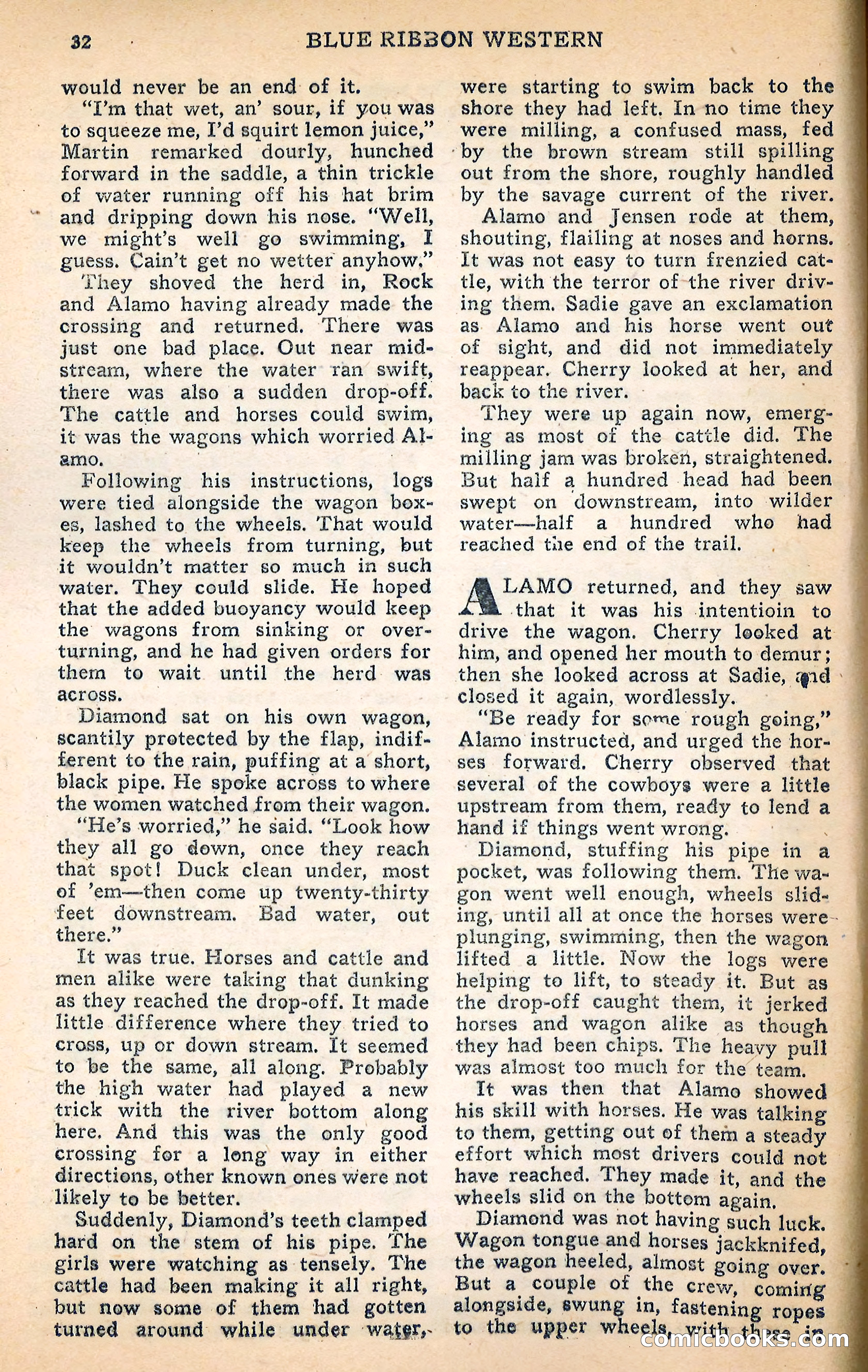 Blue Ribbon Western, June 1948 — page 32 of 100