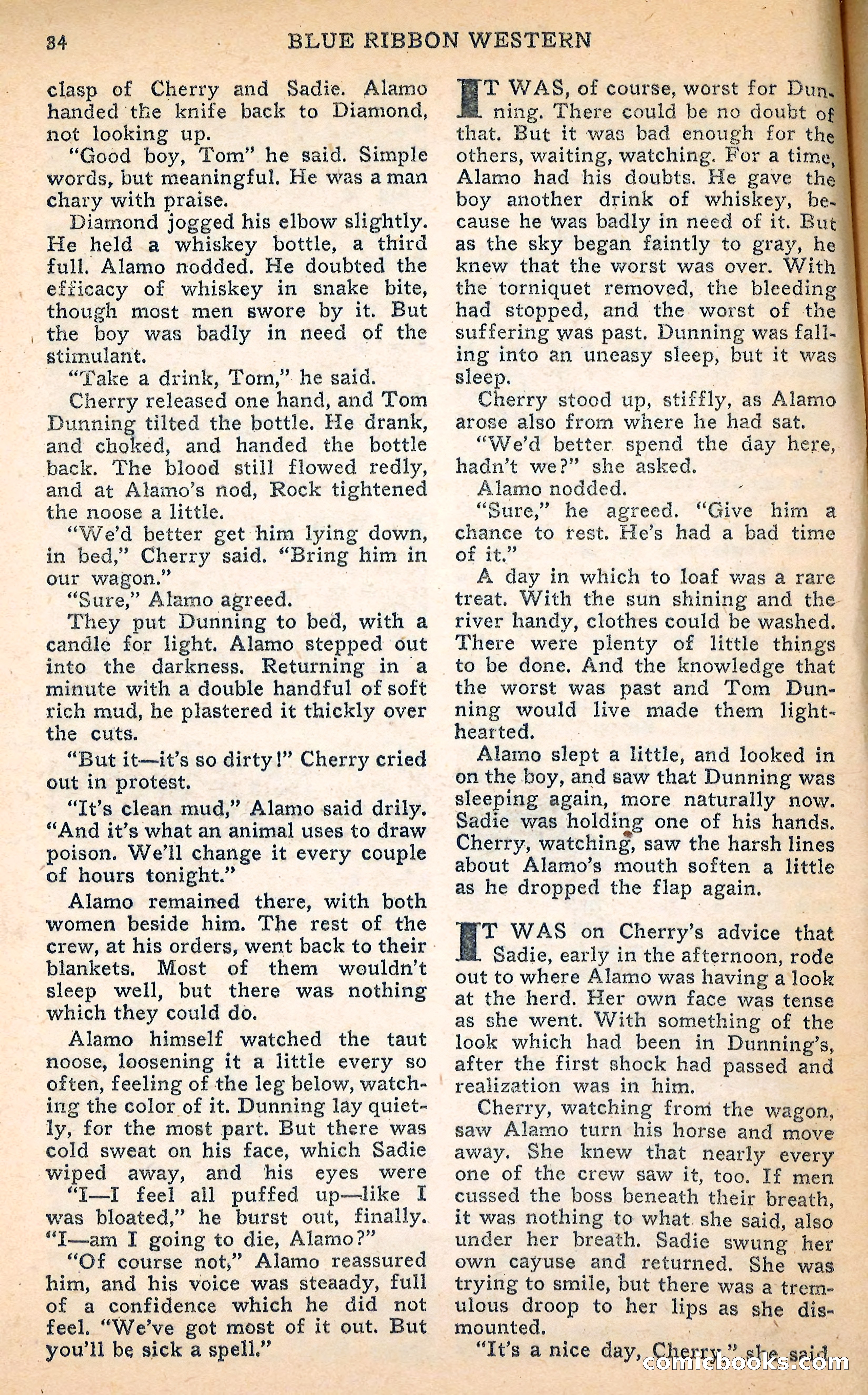 Blue Ribbon Western, June 1948 — page 34 of 100