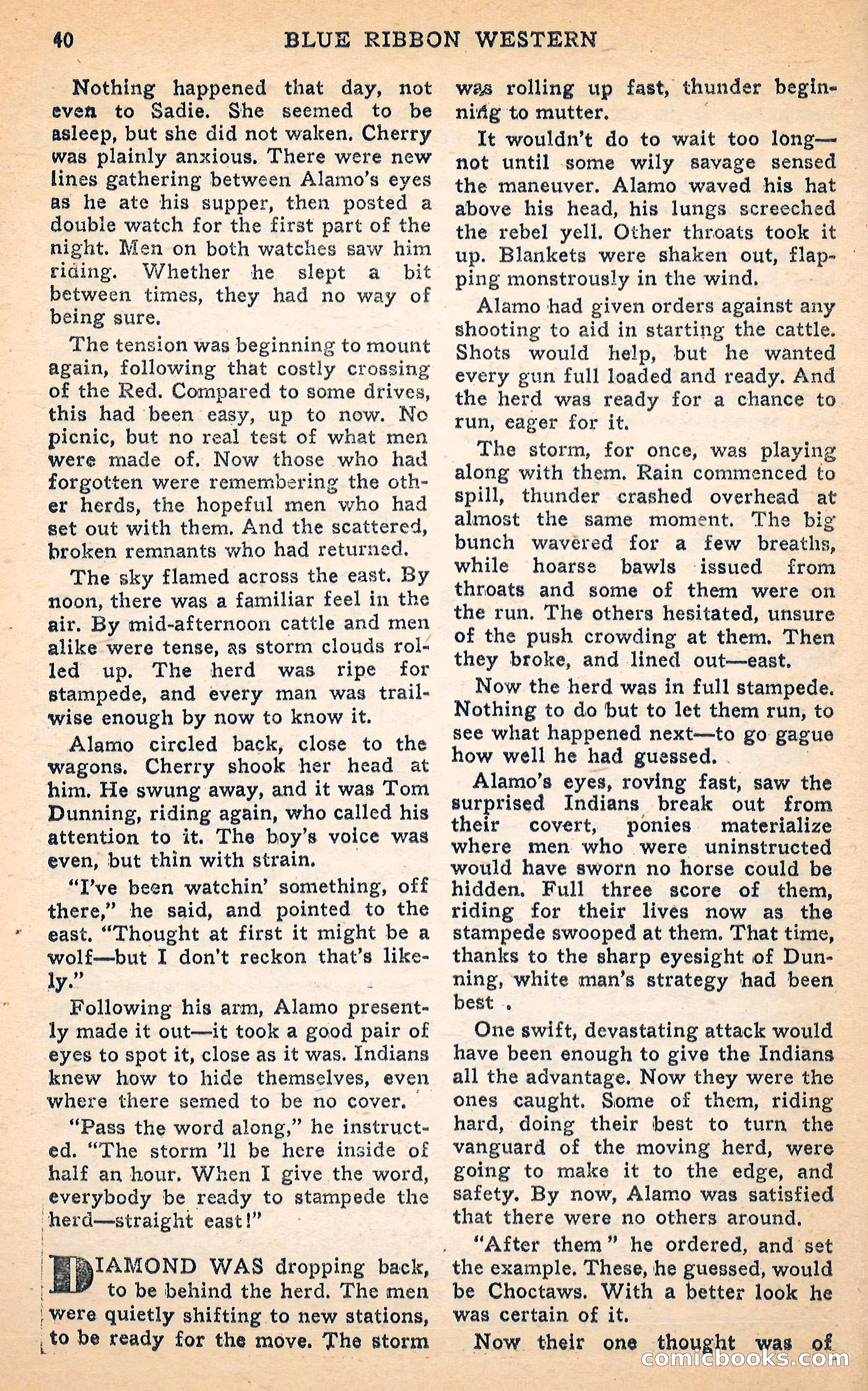 Blue Ribbon Western, June 1948 — page 40 of 100