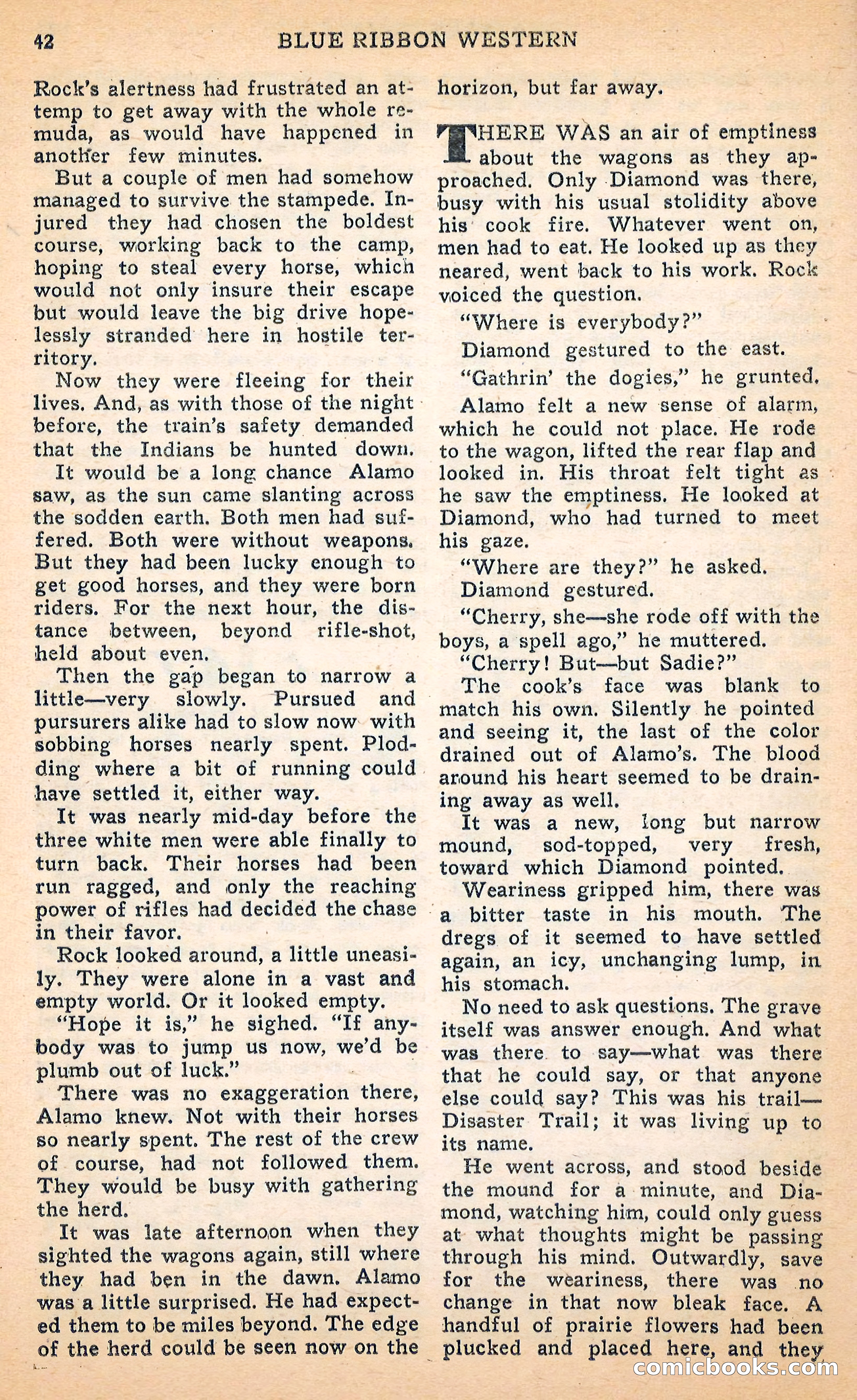 Blue Ribbon Western, June 1948 — page 42 of 100