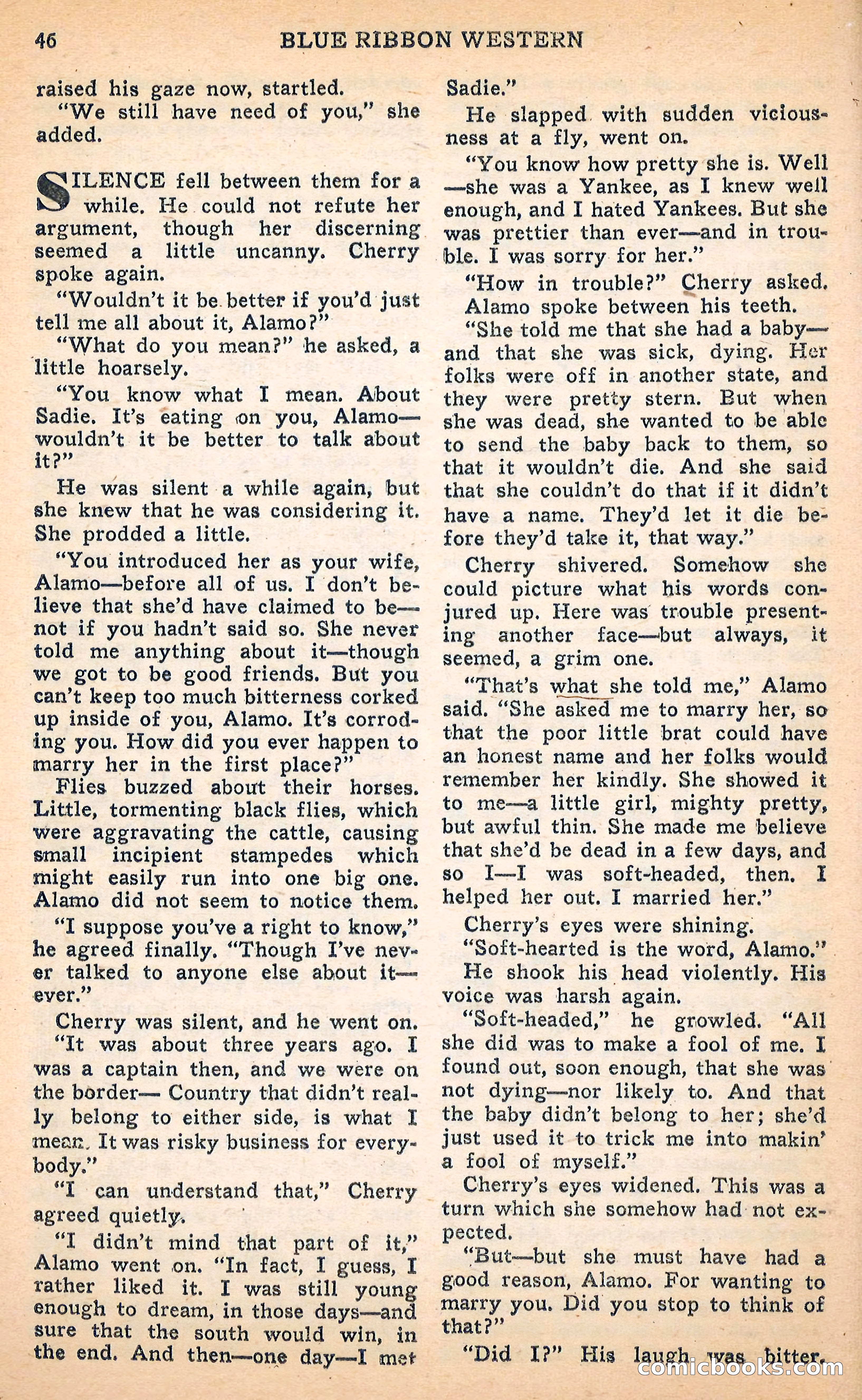Blue Ribbon Western, June 1948 — page 46 of 100