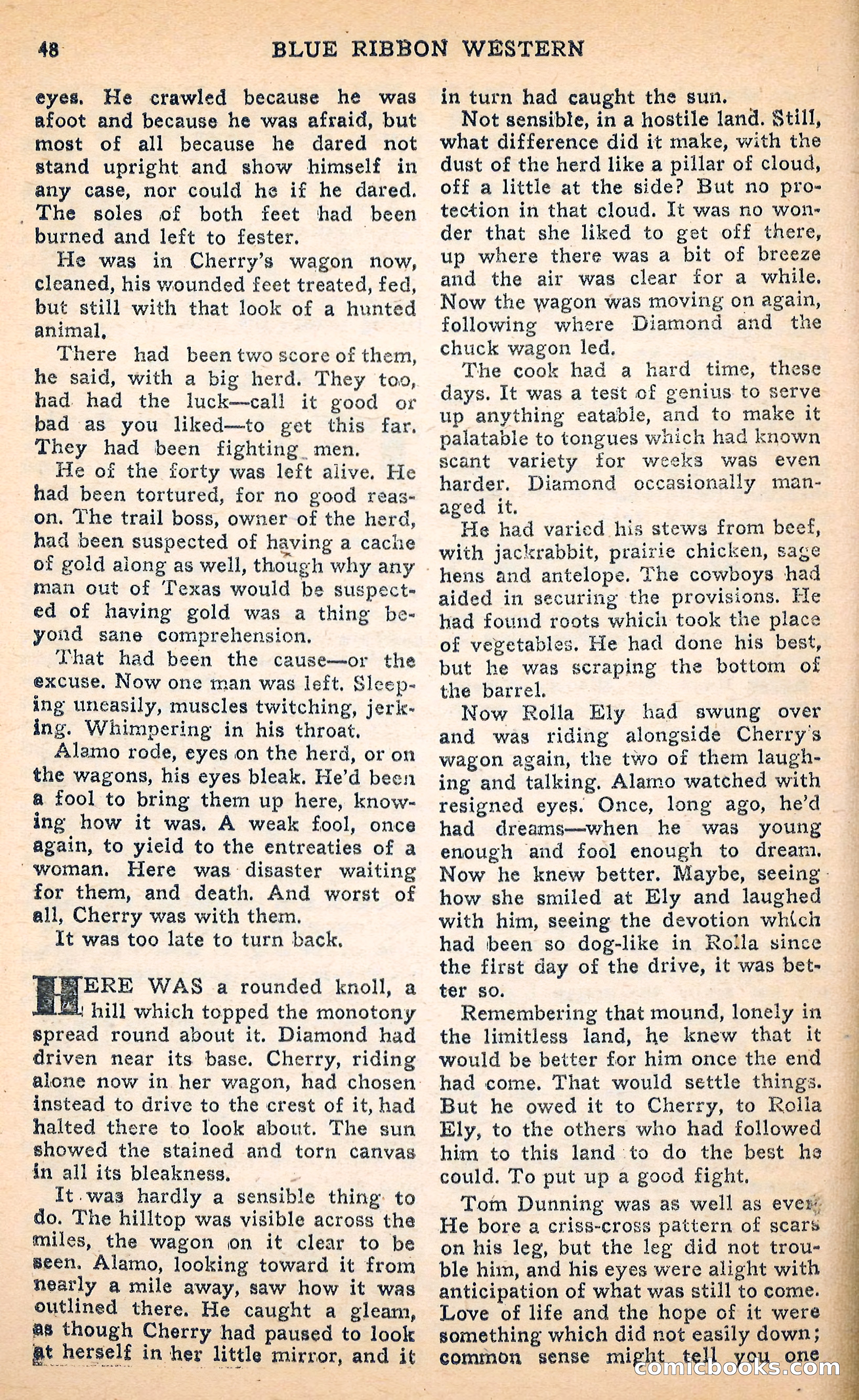 Blue Ribbon Western, June 1948 — page 48 of 100