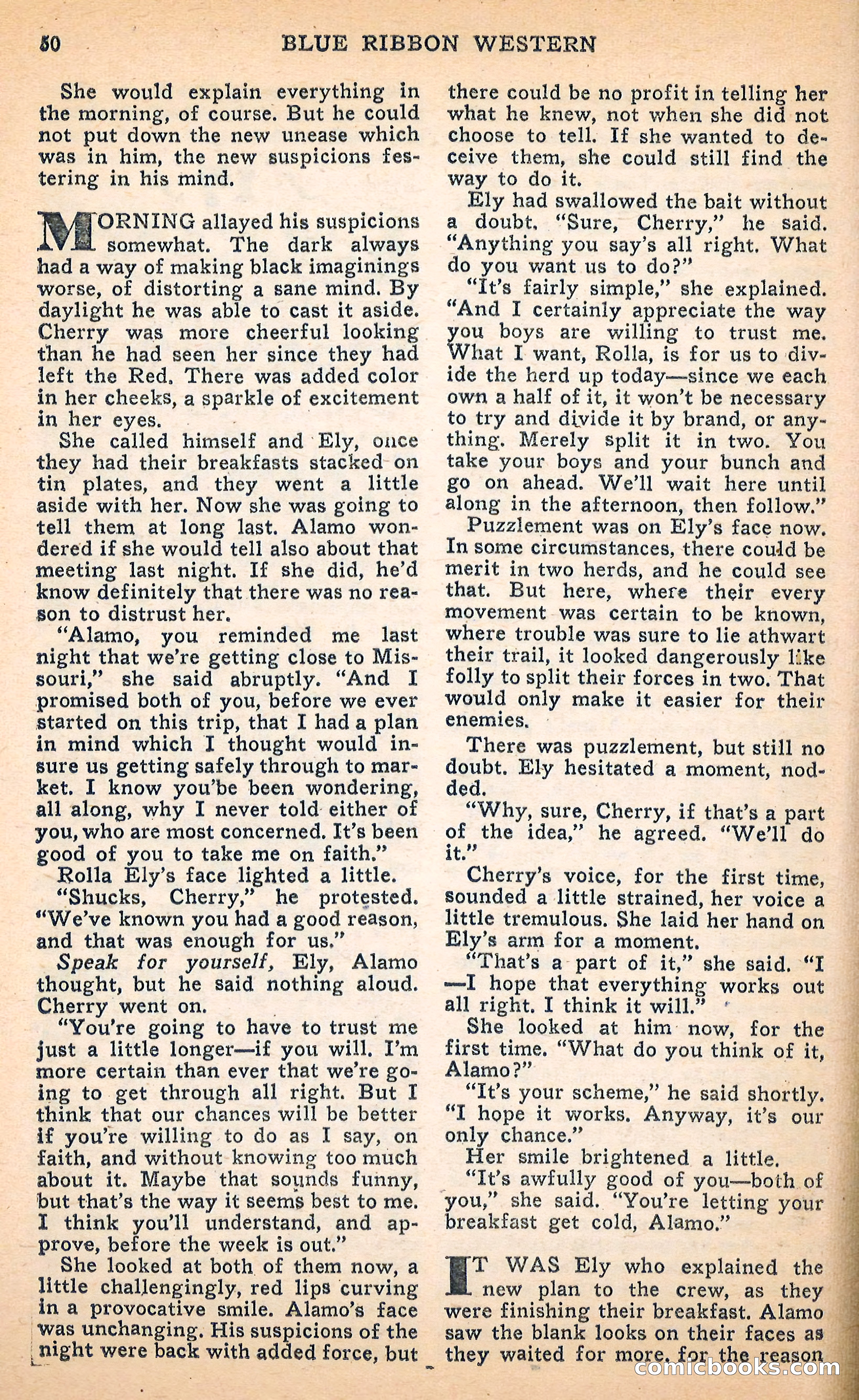 Blue Ribbon Western, June 1948 — page 50 of 100
