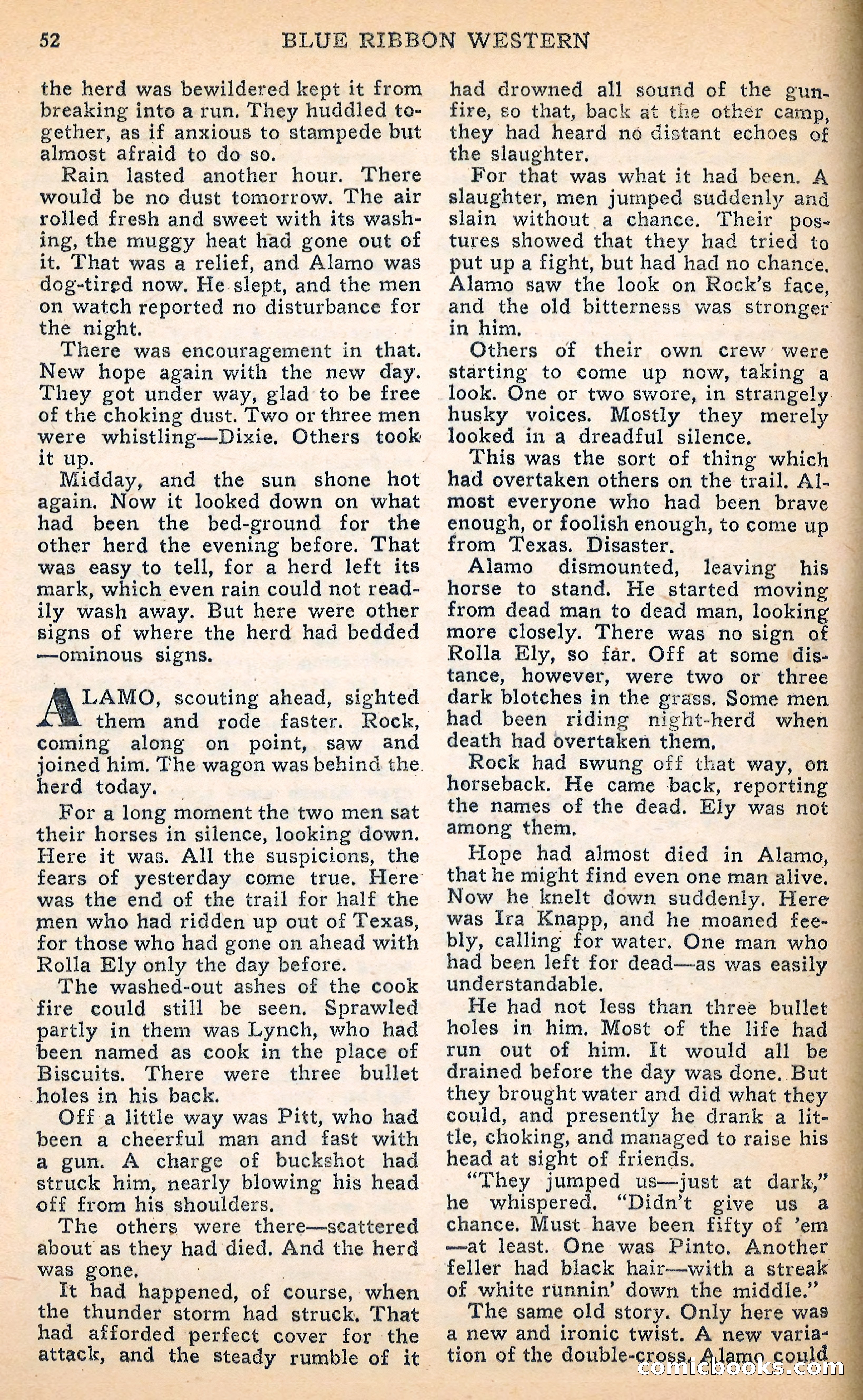 Blue Ribbon Western, June 1948 — page 52 of 100