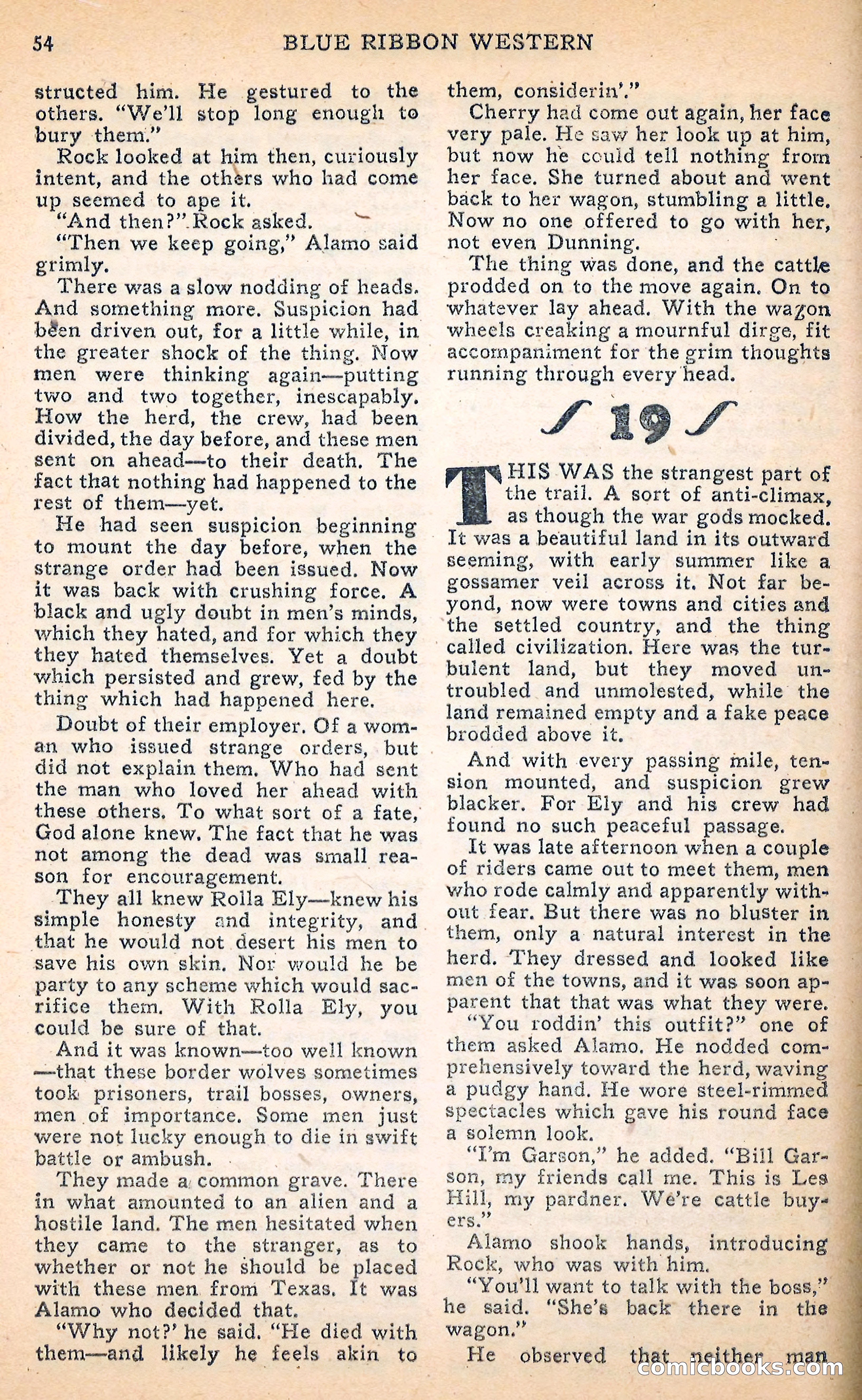 Blue Ribbon Western, June 1948 — page 54 of 100