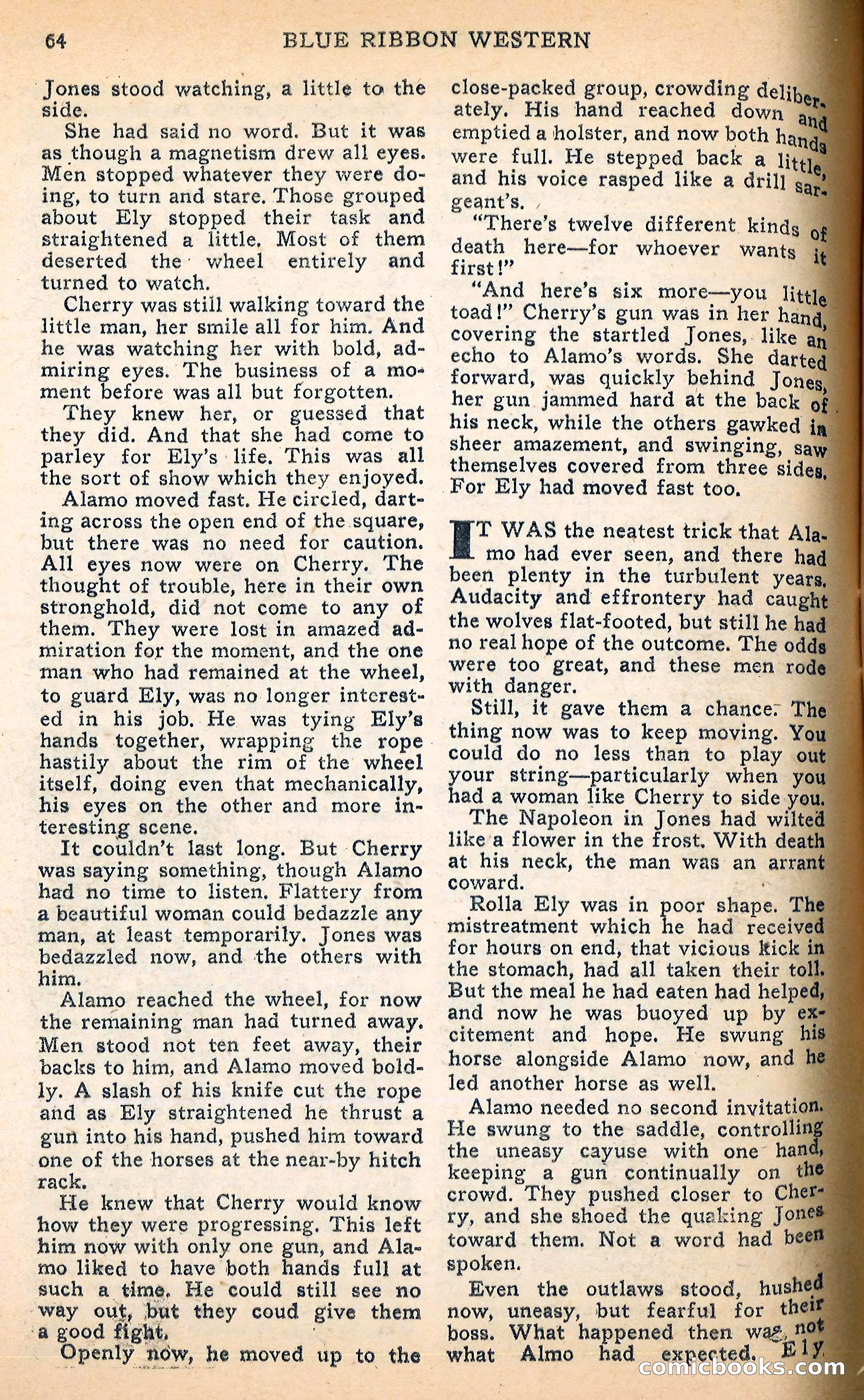 Blue Ribbon Western, June 1948 — page 64 of 100