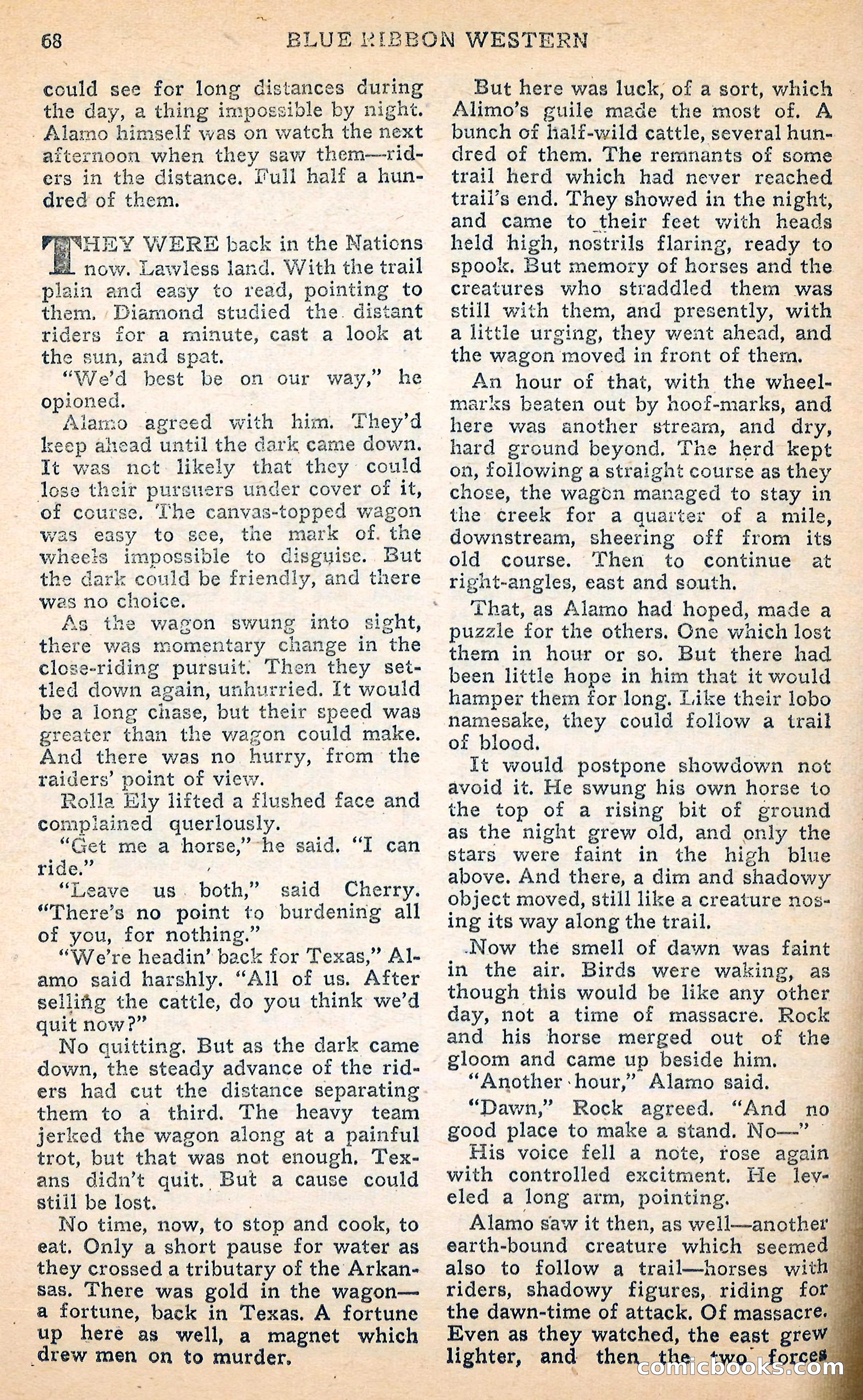 Blue Ribbon Western, June 1948 — page 68 of 100