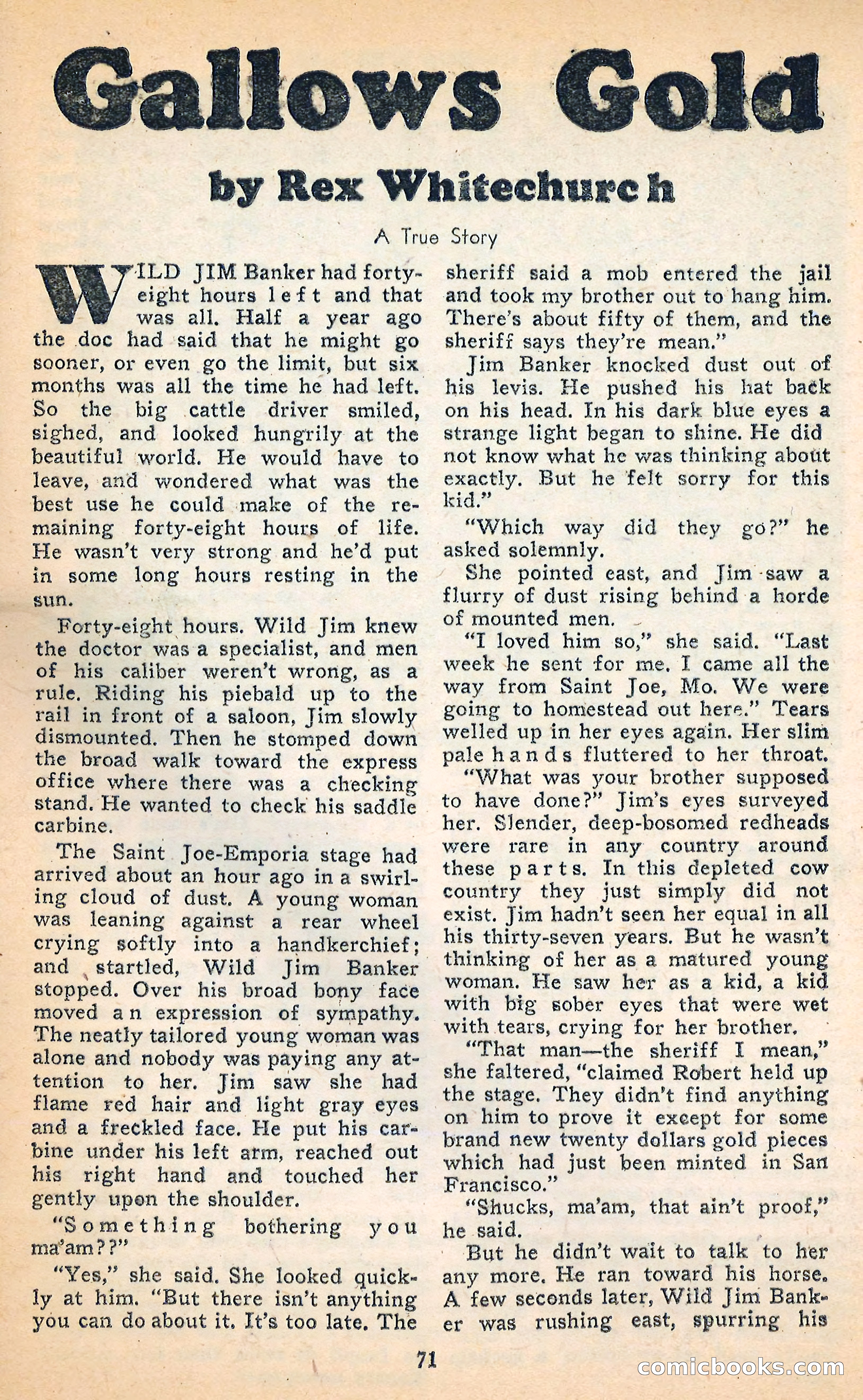 Blue Ribbon Western, June 1948 — page 71 of 100