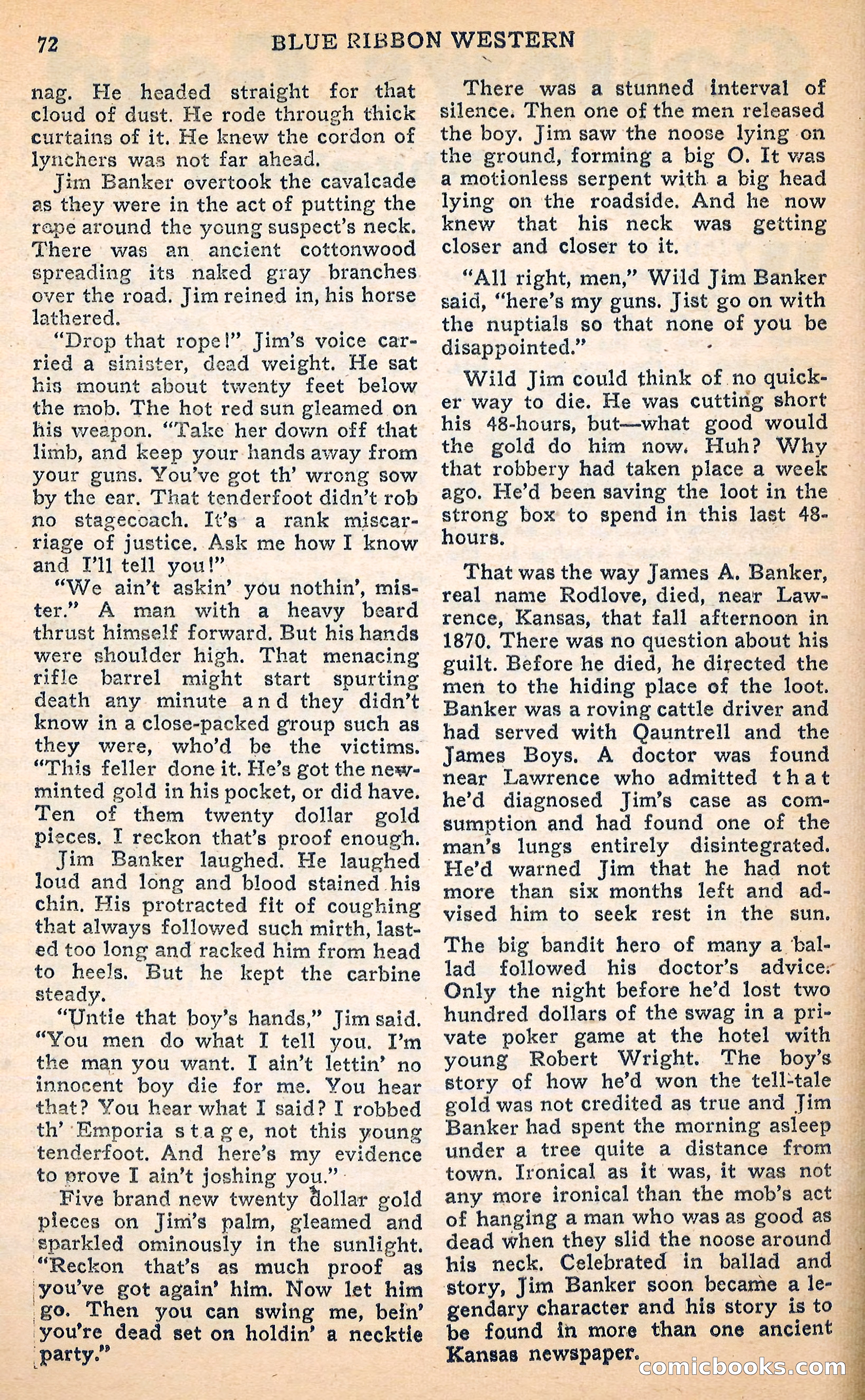 Blue Ribbon Western, June 1948 — page 72 of 100