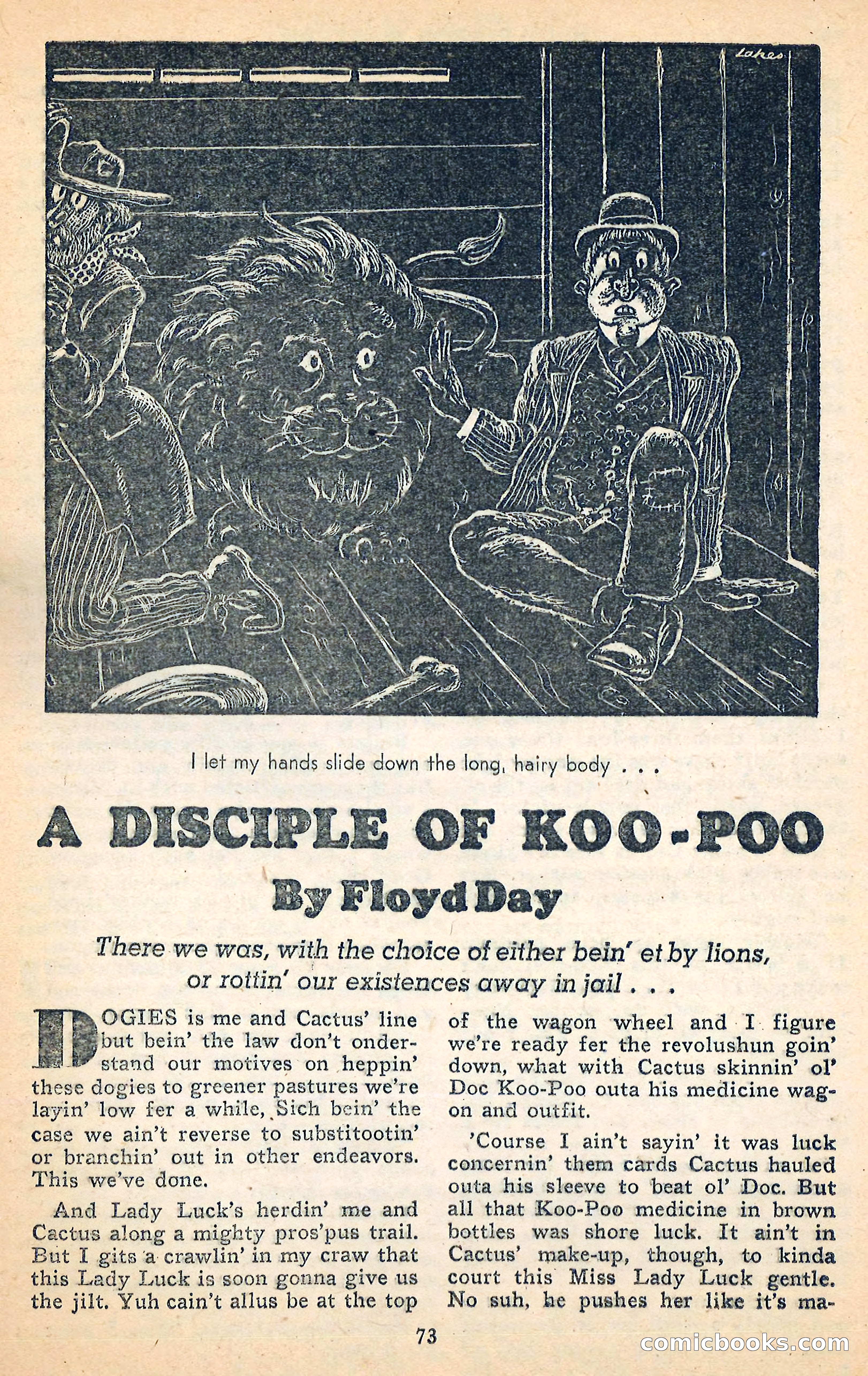 Blue Ribbon Western, June 1948 — page 73 of 100