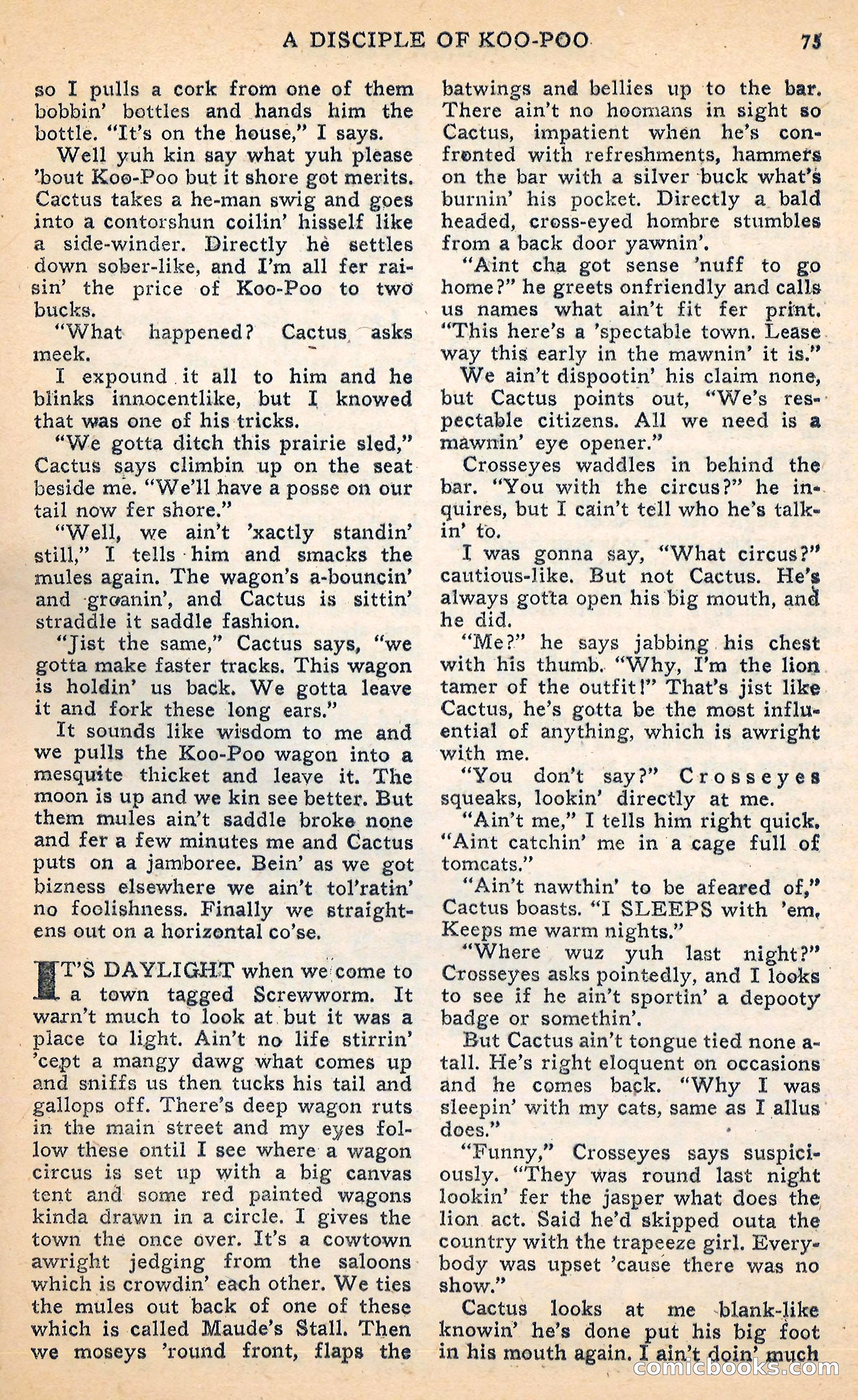 Blue Ribbon Western, June 1948 — page 75 of 100