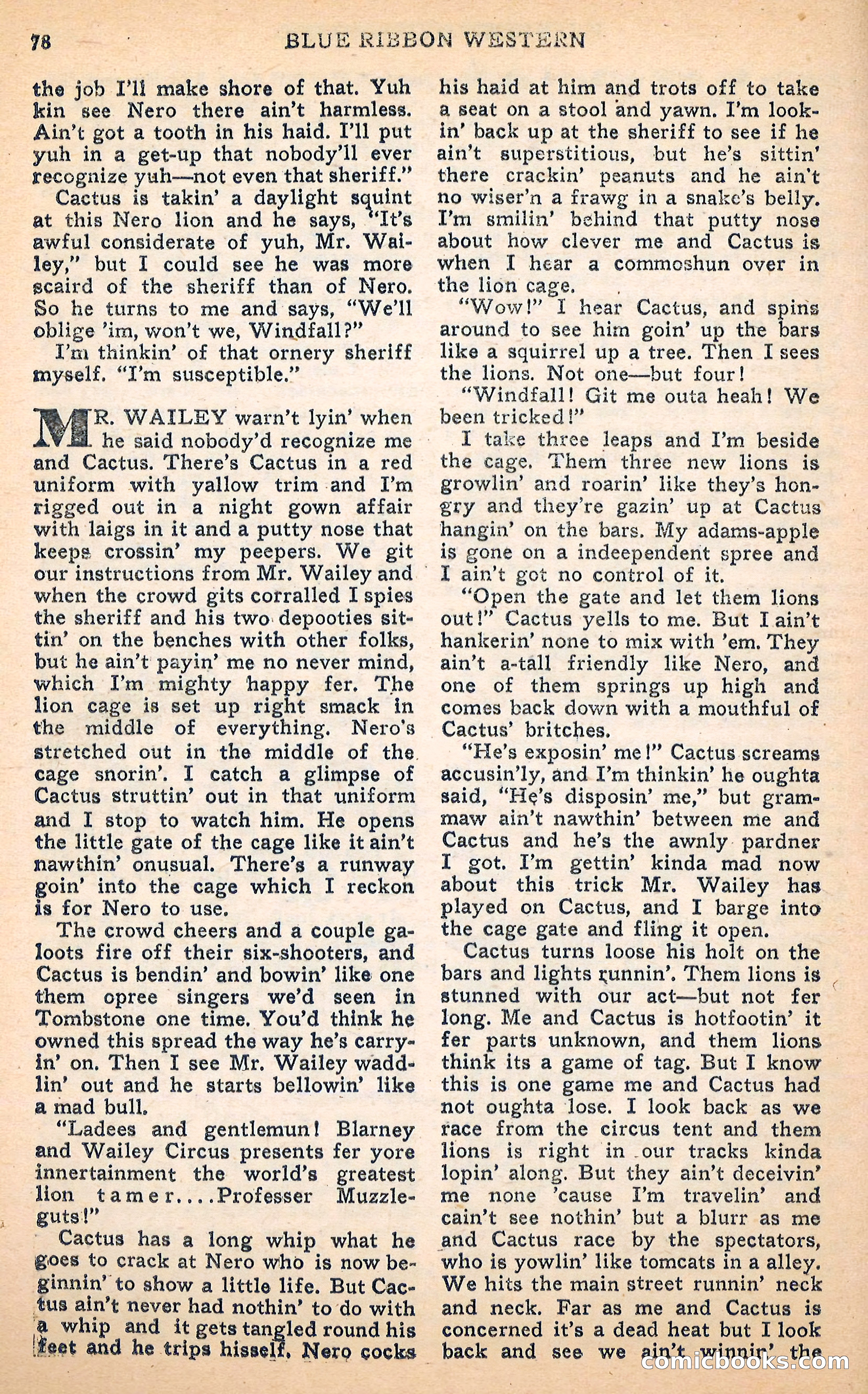Blue Ribbon Western, June 1948 — page 78 of 100