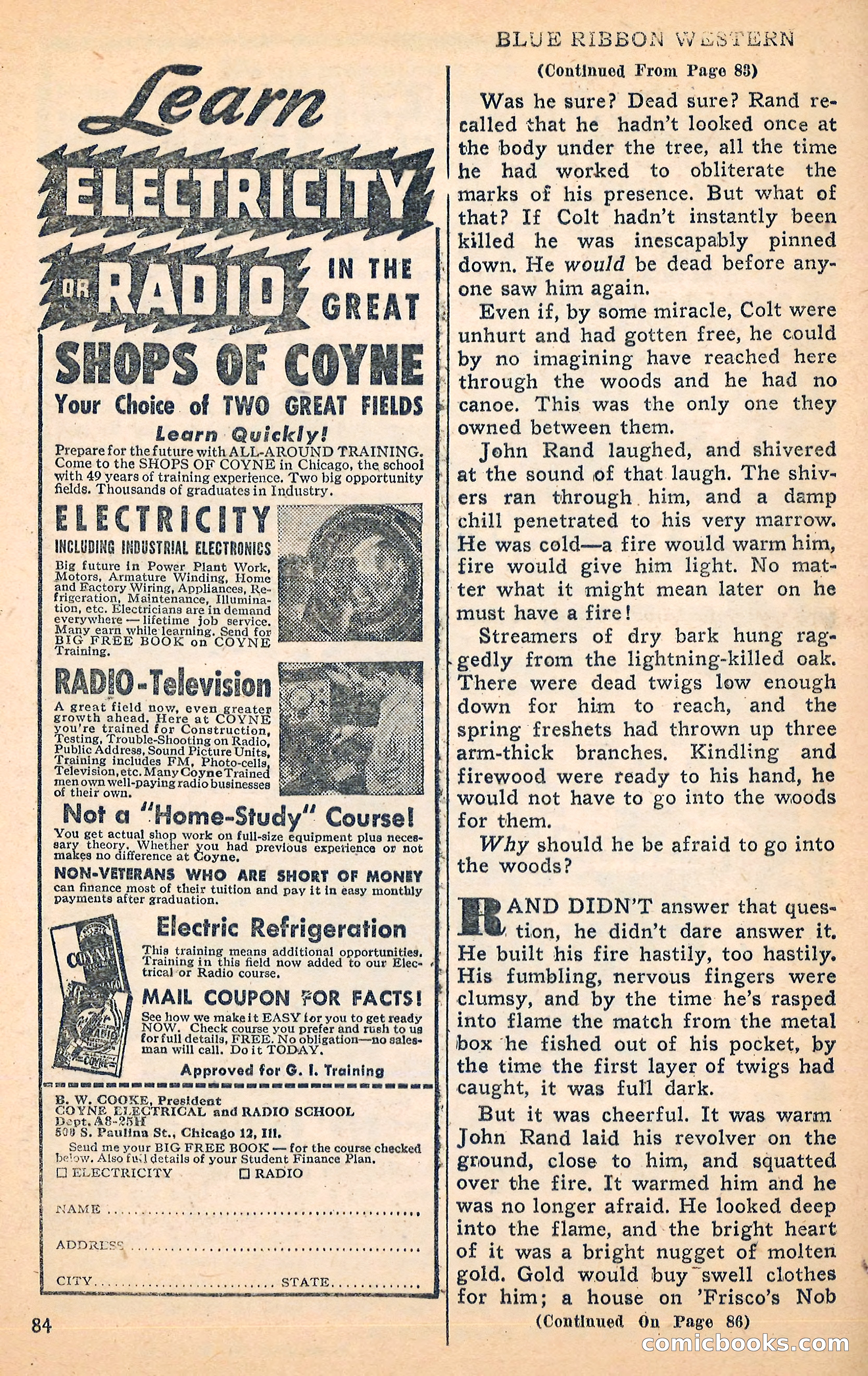 Blue Ribbon Western, June 1948 — page 84 of 100